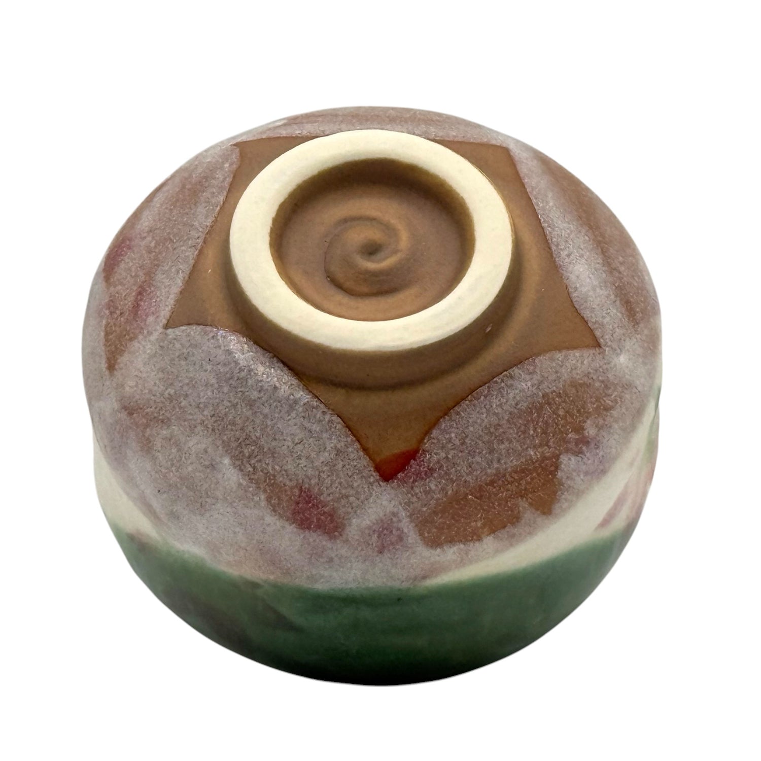 Forest Hana Beige Mino-yaki Chawan - Japanese Mini Matcha Bowl