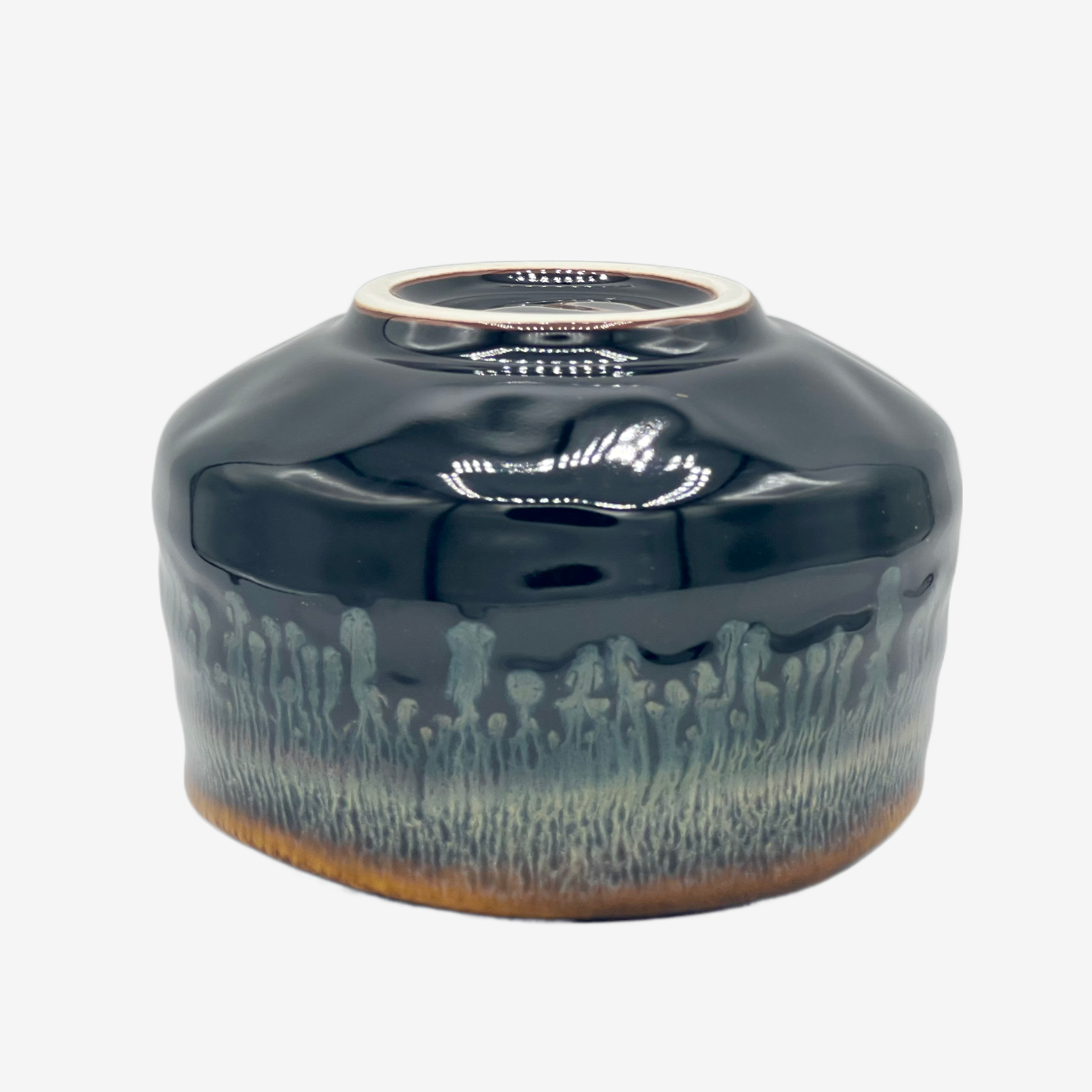 Yogan Black Chawan - Japanese Matcha Bowl Matchaware Inoue Tea