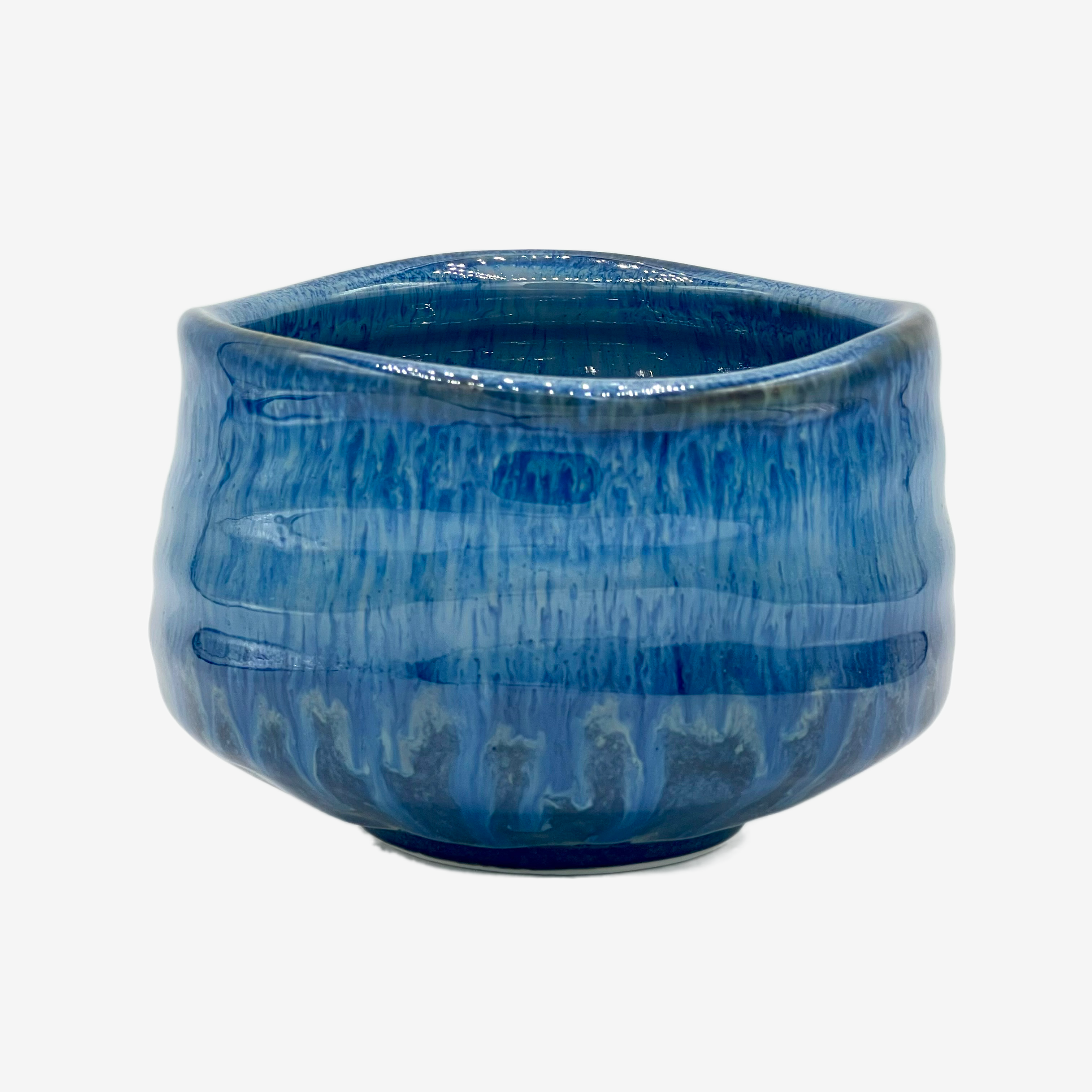 Tsuki Blue Chawan - Japanese Matcha Bowl Matchaware Inoue Tea