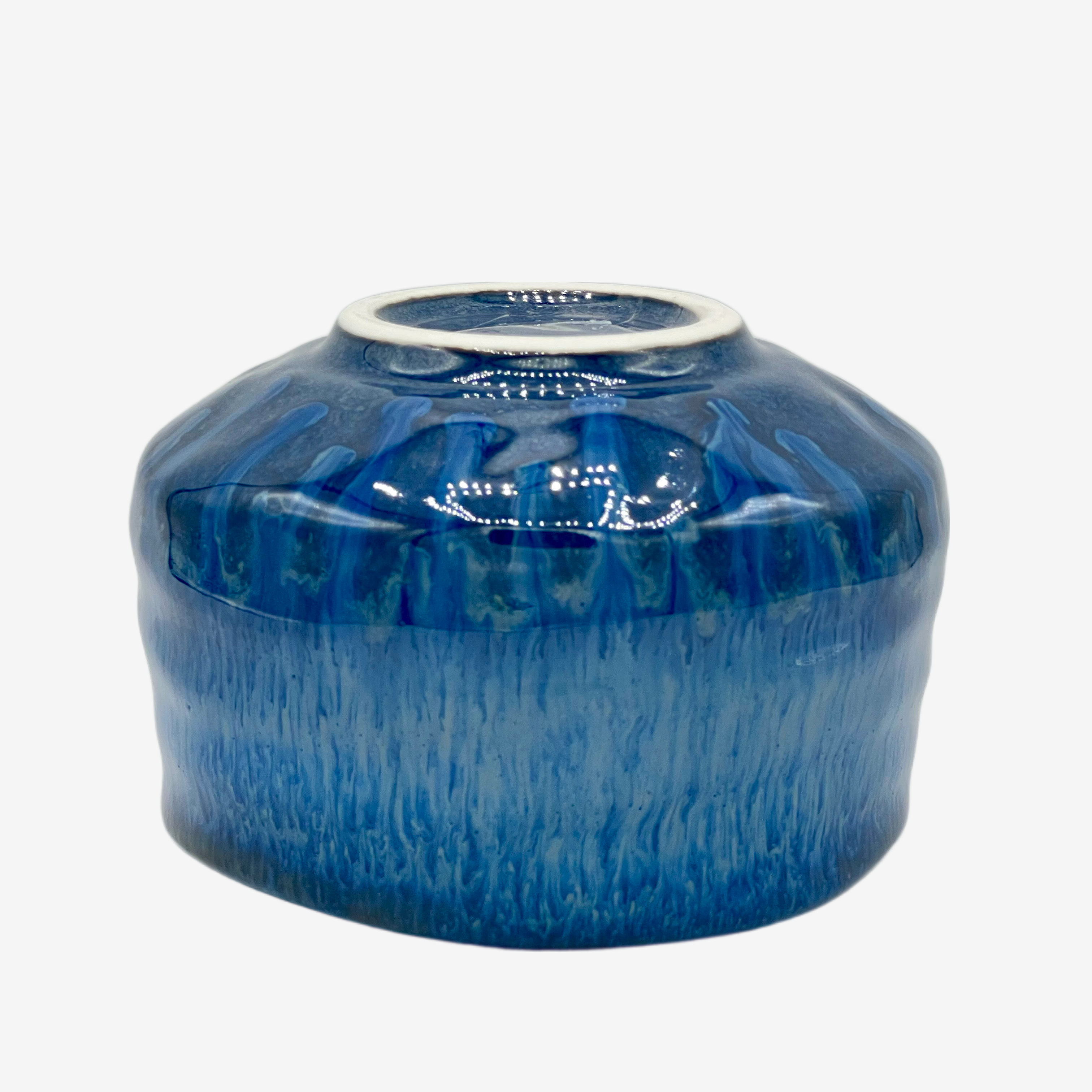 Tsuki Blue Chawan - Japanese Matcha Bowl Matchaware Inoue Tea