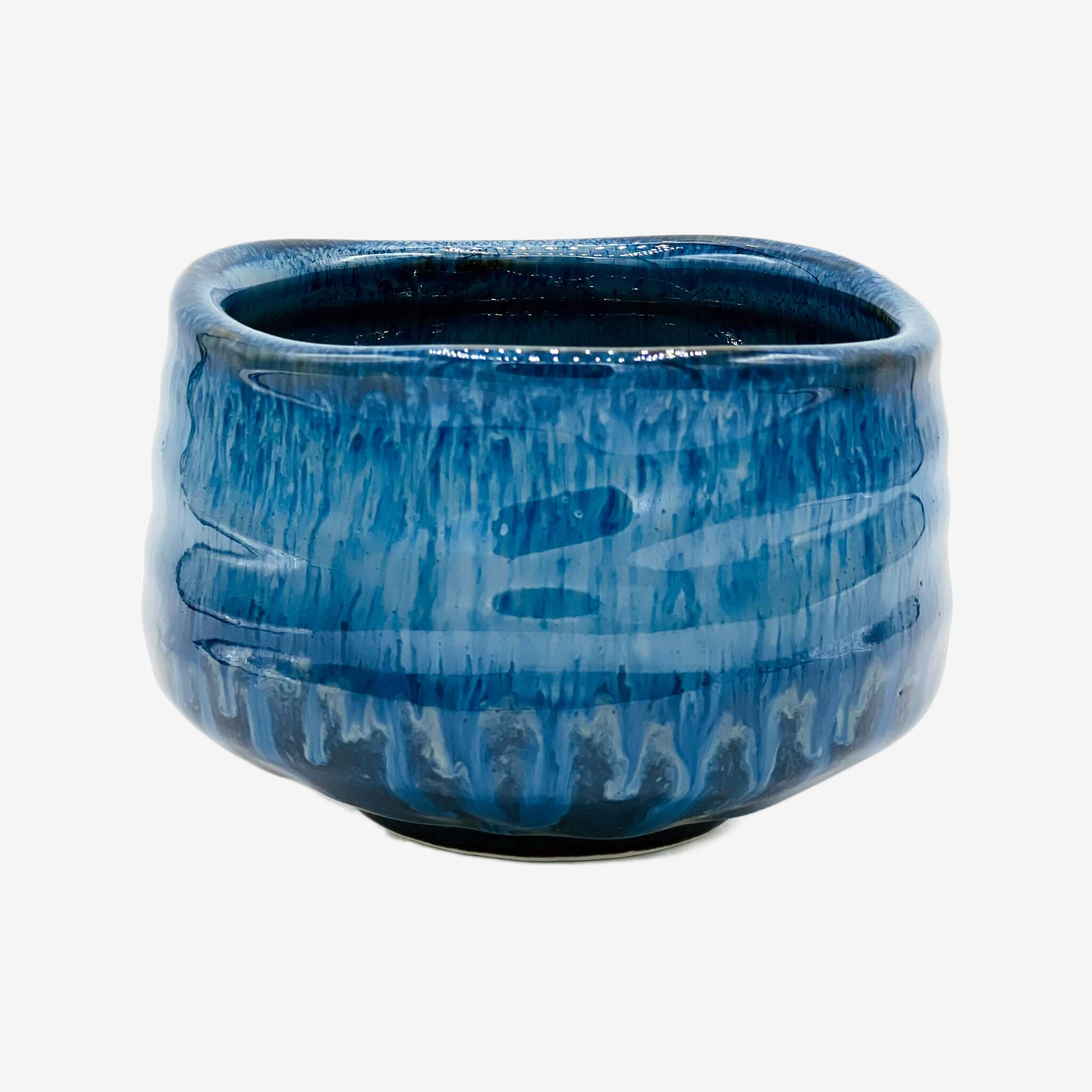 Tsuki Blue Chawan - Japanese Matcha Bowl Matchaware Inoue Tea