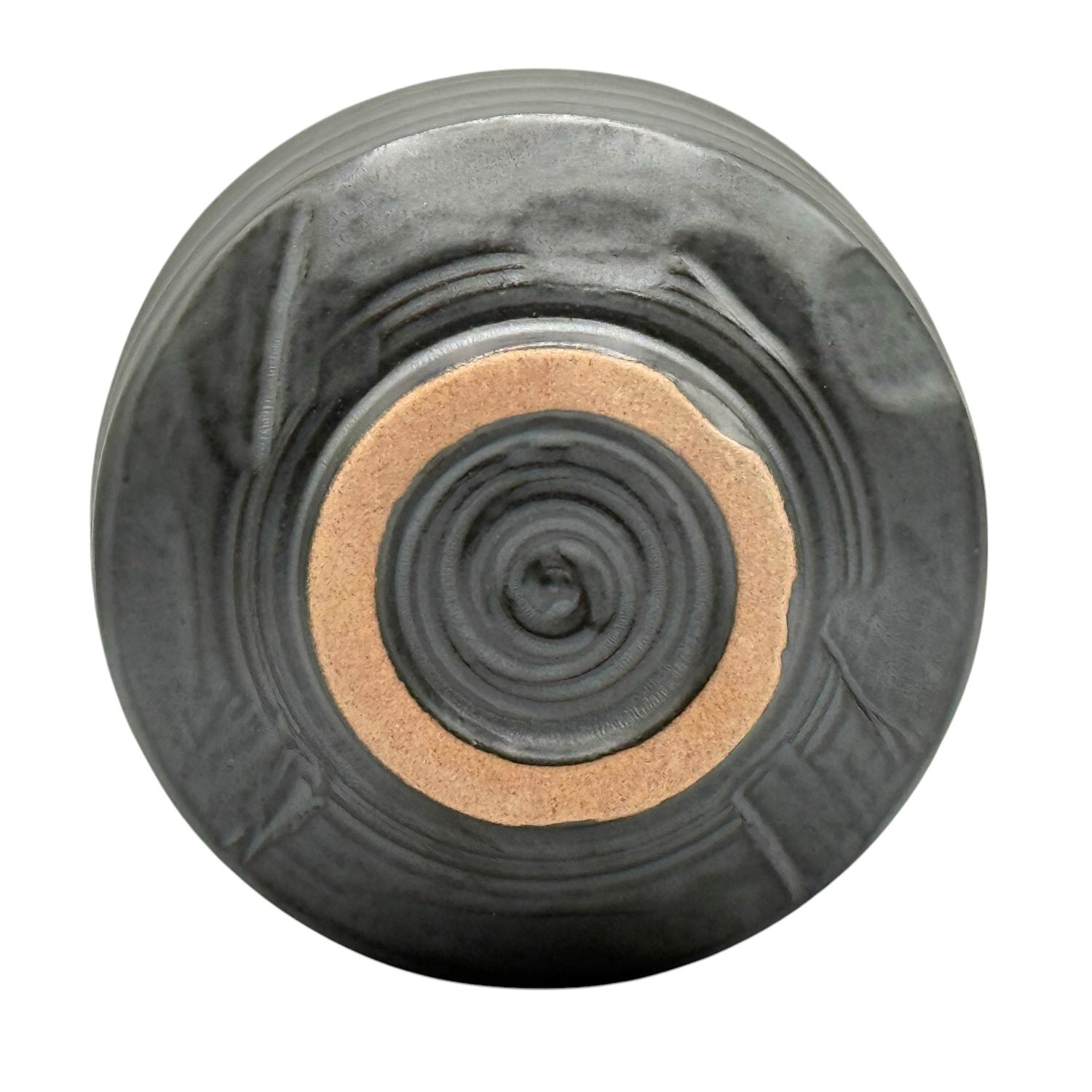 Sekitan Black Mino-yaki Chawan - Japanese Matcha Bowl