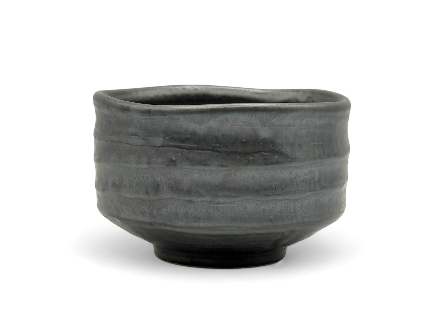 Sekitan Black Mino-yaki Chawan - Japanese Matcha Bowl