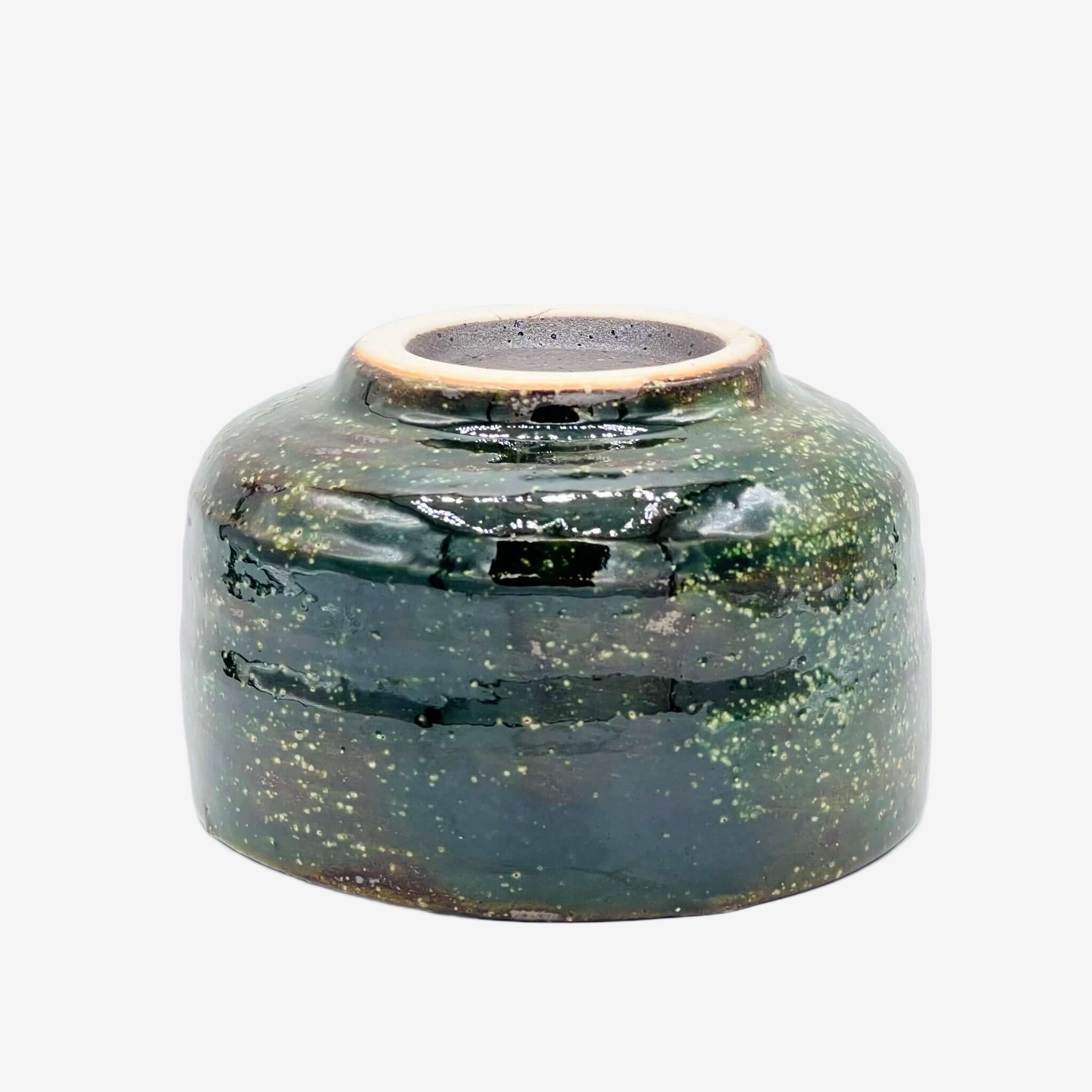 Kin Moss Green Chawan - Japanese Matcha Bowl Matchaware Inoue Tea
