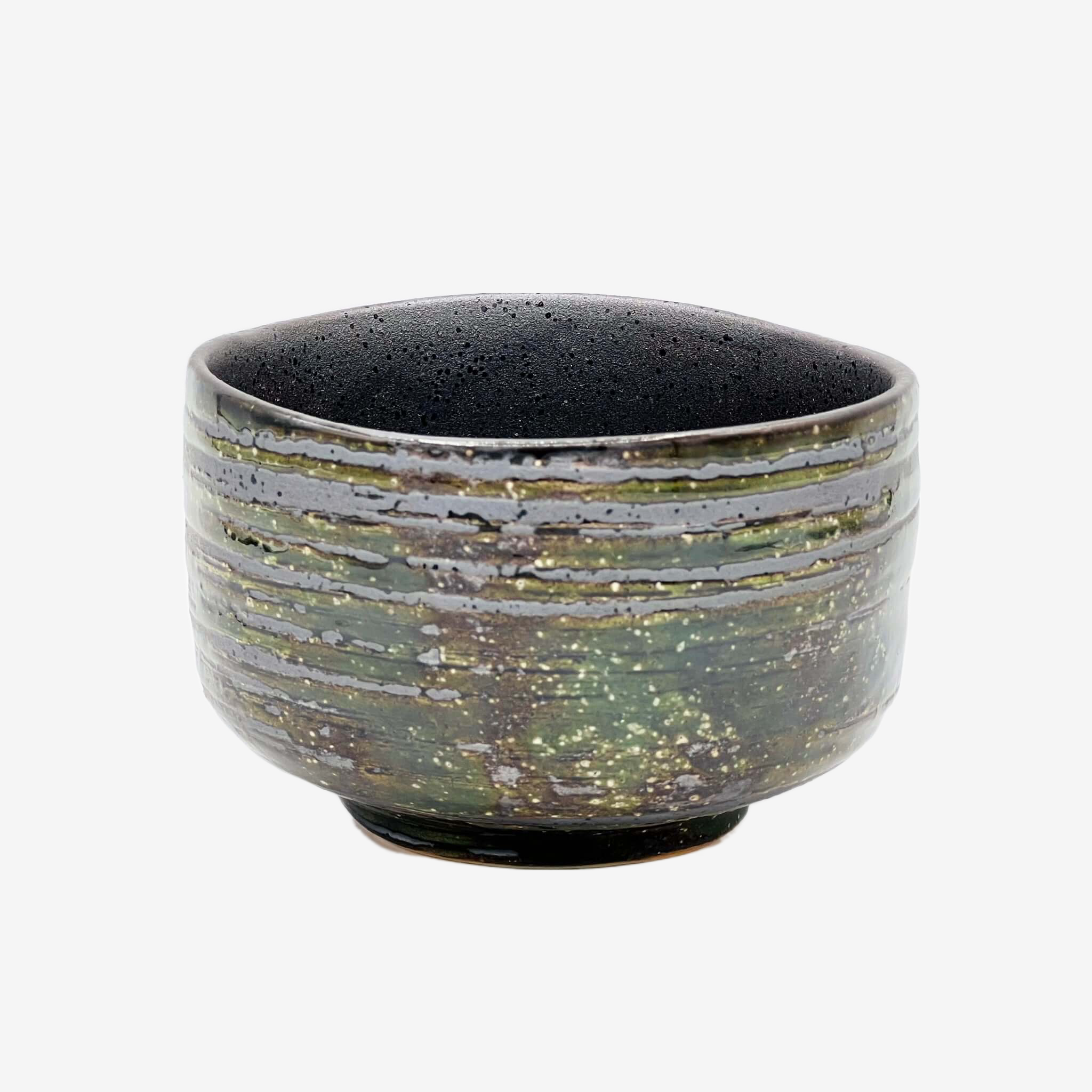 Numachi Green Chawan - Japanese Matcha Bowl