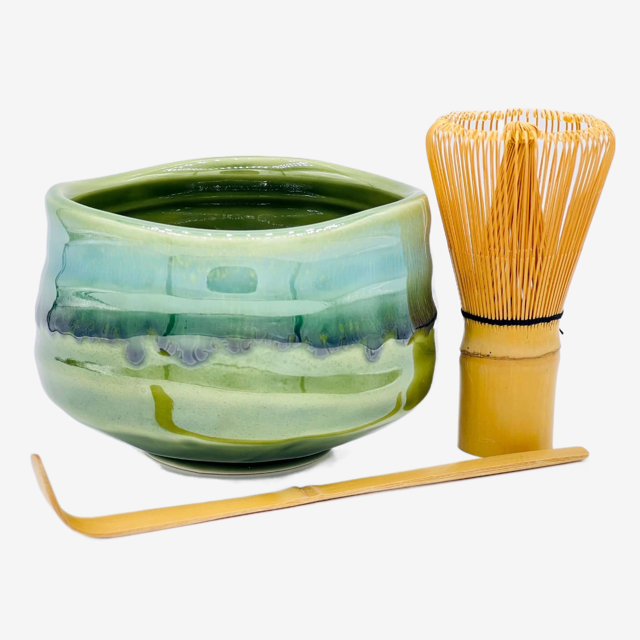 Midori Green Chawan Set- Japanese Matcha Bowl Matchaware Inoue Tea