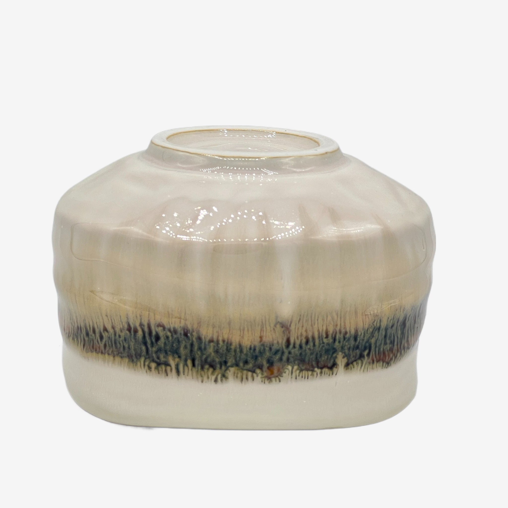Iro Tobichiru White Mini Chawan Set - Japanese Matcha Bowl Matchaware Inoue Tea
