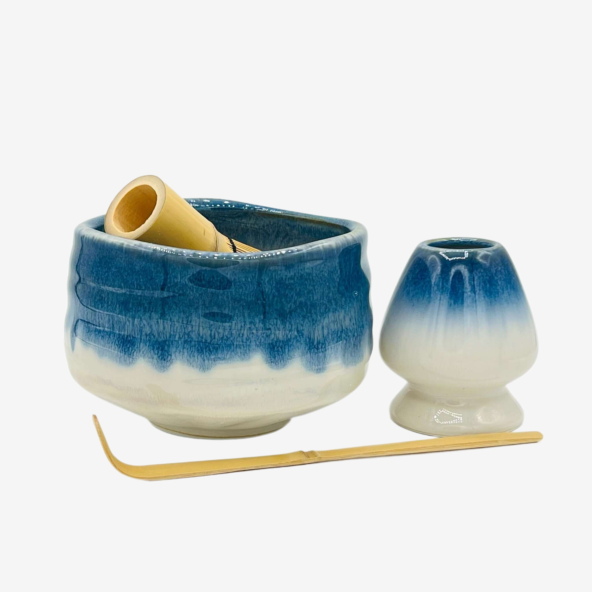 Kumo White Chawan - Japanese Matcha Bowl Set Matchaware Inoue Tea