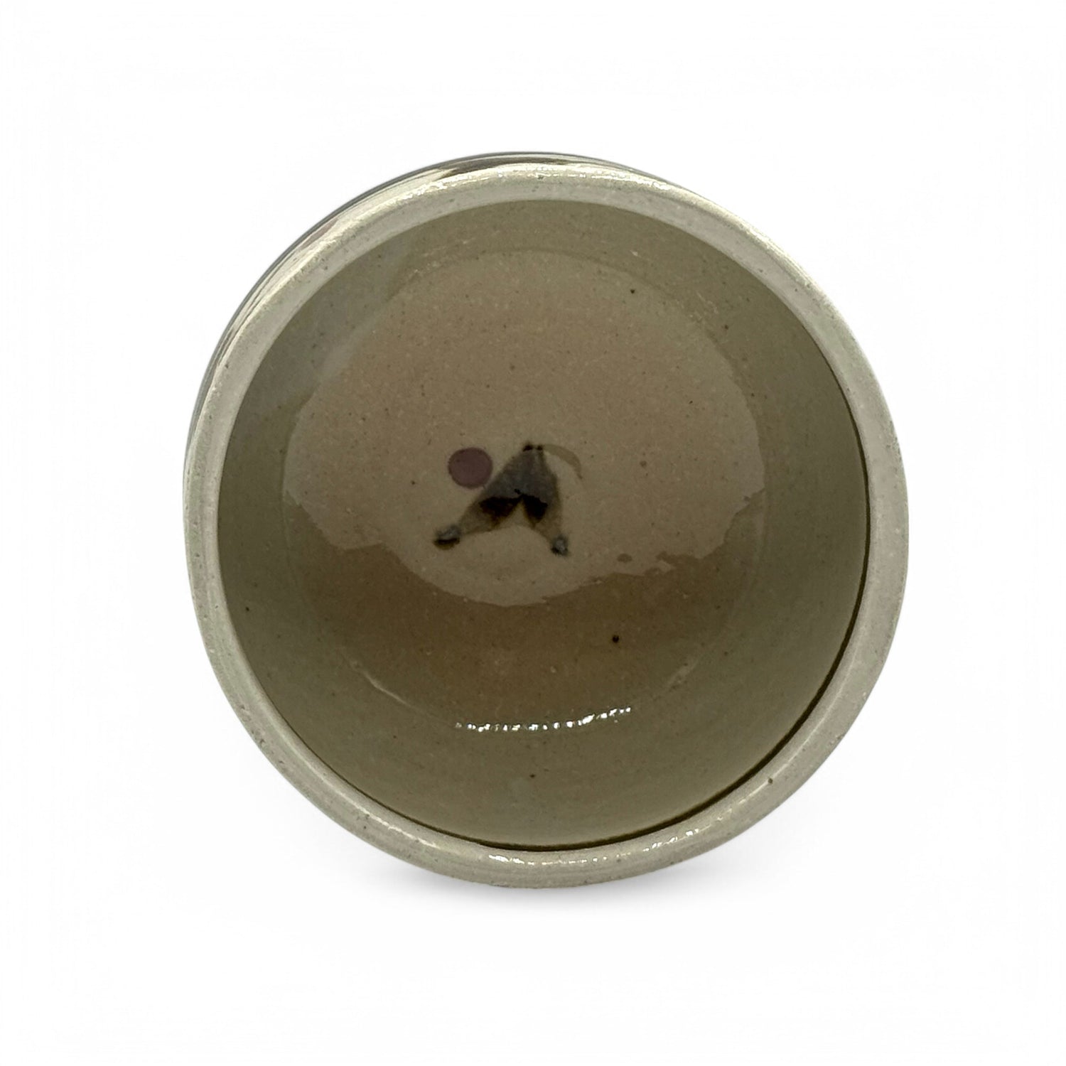 Karakusa Shinsa Black Mino-yaki Chawan - Japanese Matcha Bowl