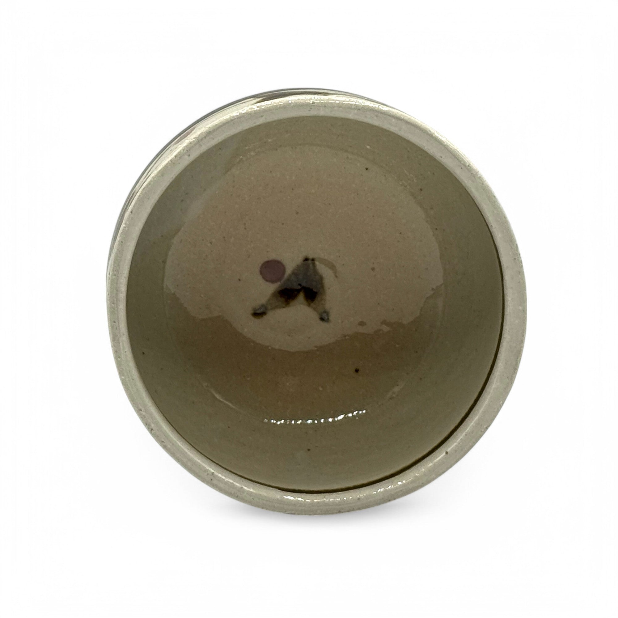 Karakusa Shinsa Black Mino-yaki Chawan - Japanese Matcha Bowl