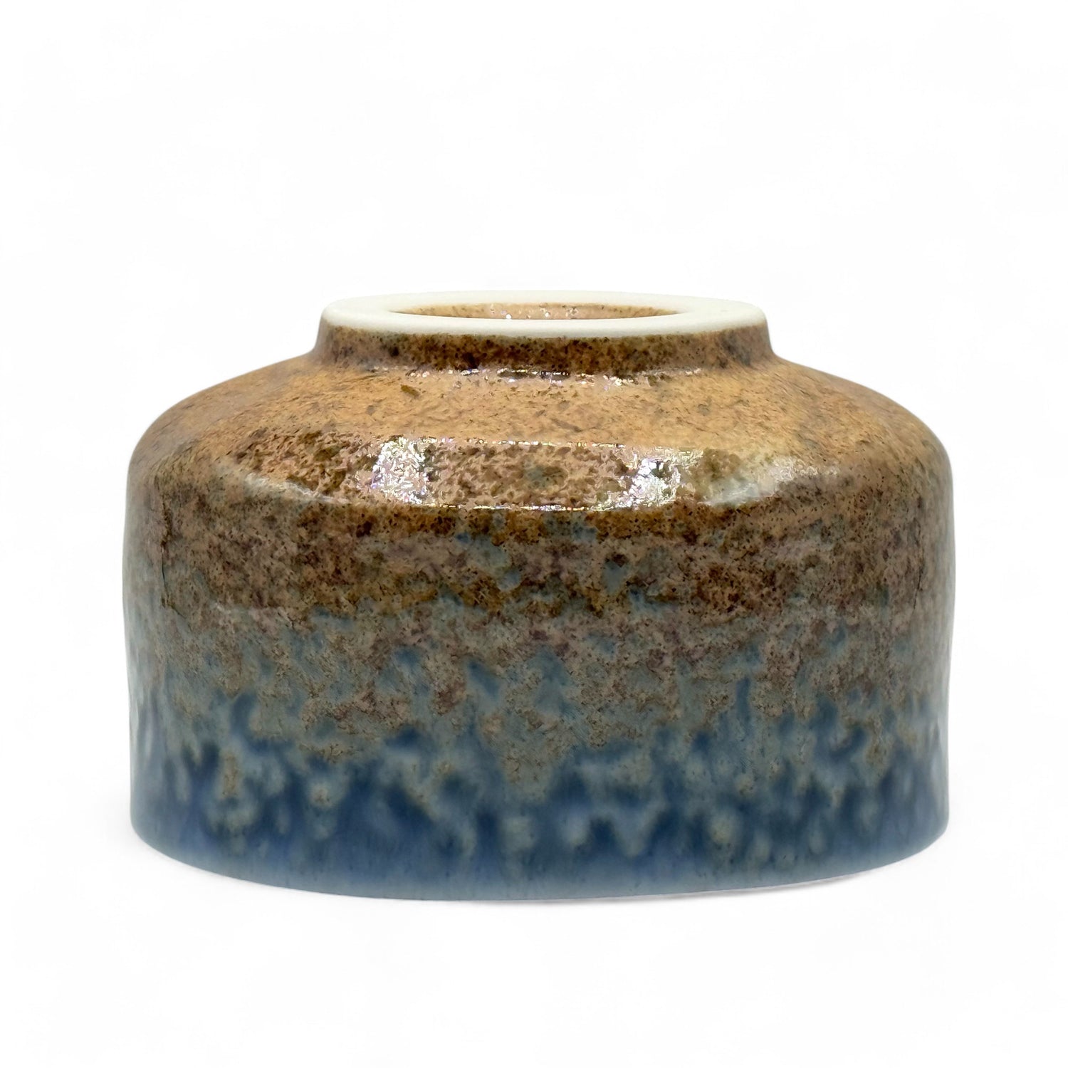 Sunaji Ainagashi Brown Mino-yaki Chawan - Japanese Matcha Bowl
