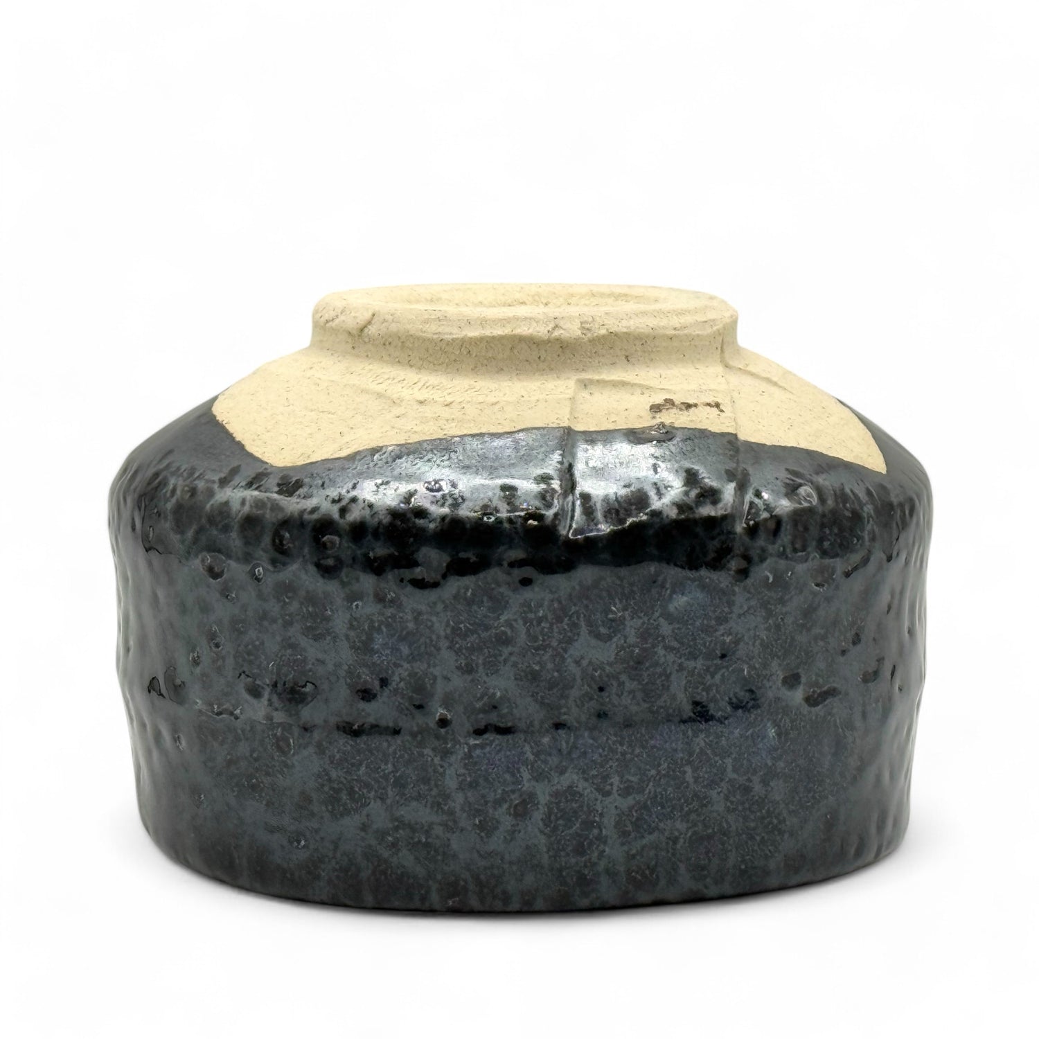 Abura Kaze Black Mino-yaki Chawan (Wooden Box) - Japanese Matcha Bowl