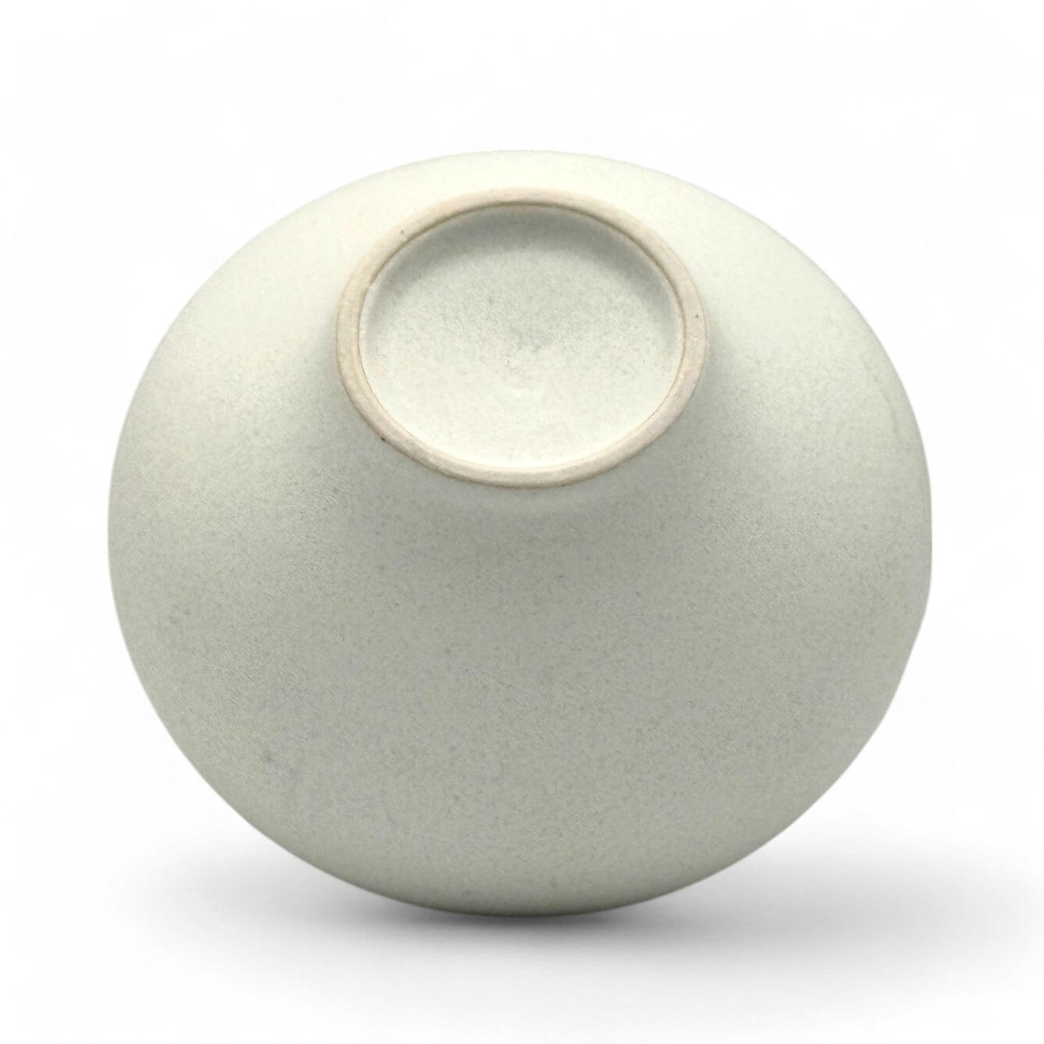 Yamago Hakubuchi Sabi White Mino-yaki Chawan - Japanese Matcha Bowl