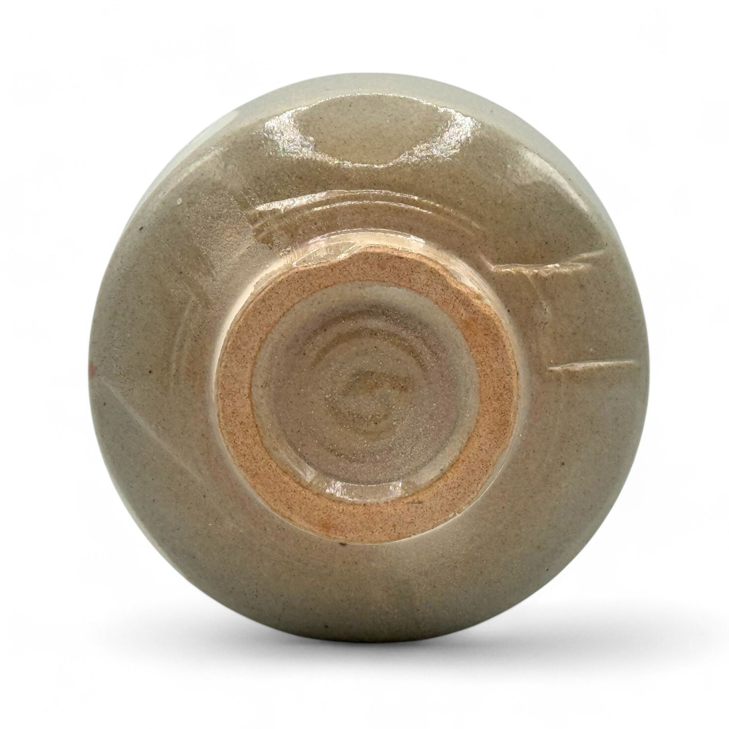 Megumi Sakura Gray Mino-yaki Chawan - Japanese Matcha Bowl