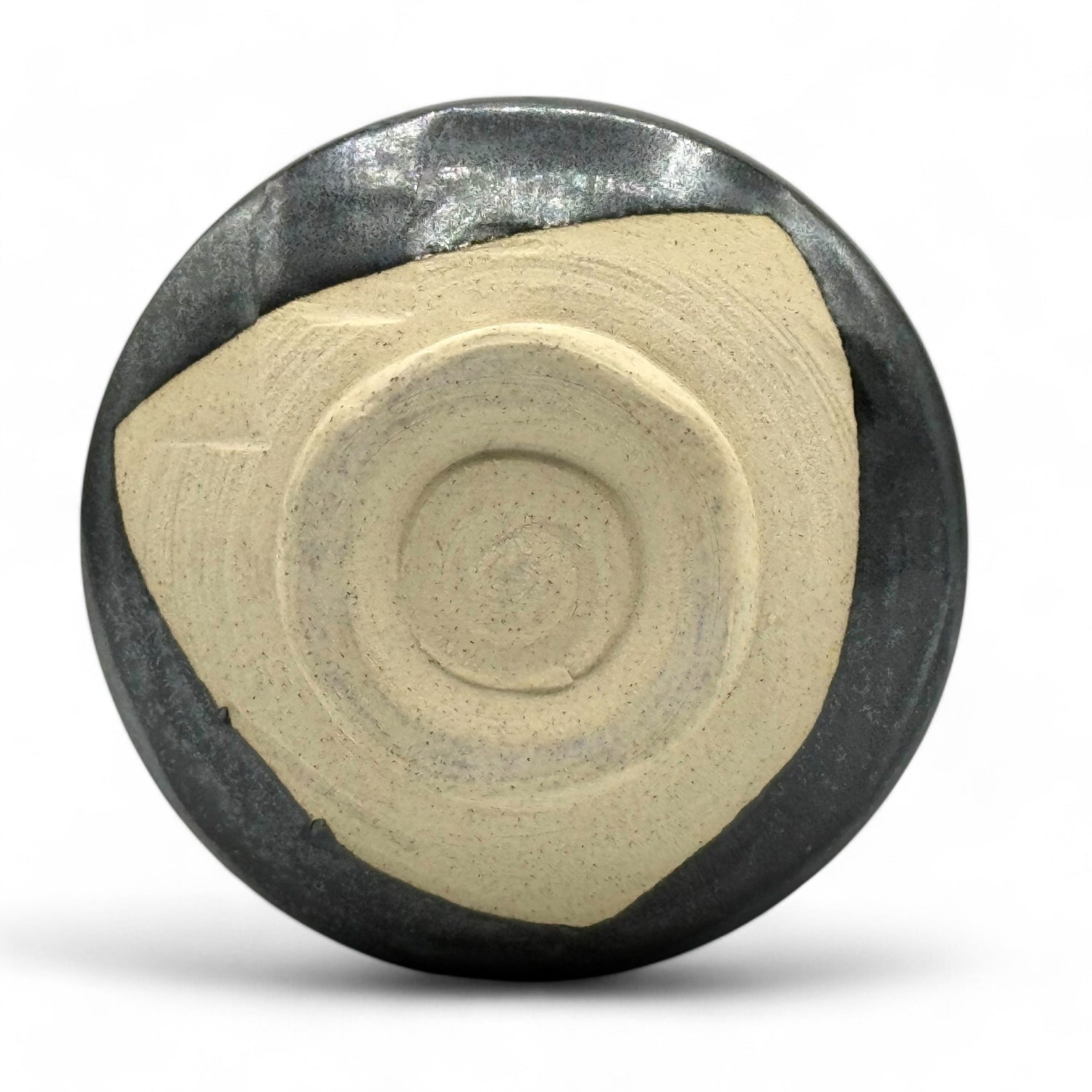 Kokuyu Urushi Black Mino-yaki Chawan - Japanese Matcha Bowl