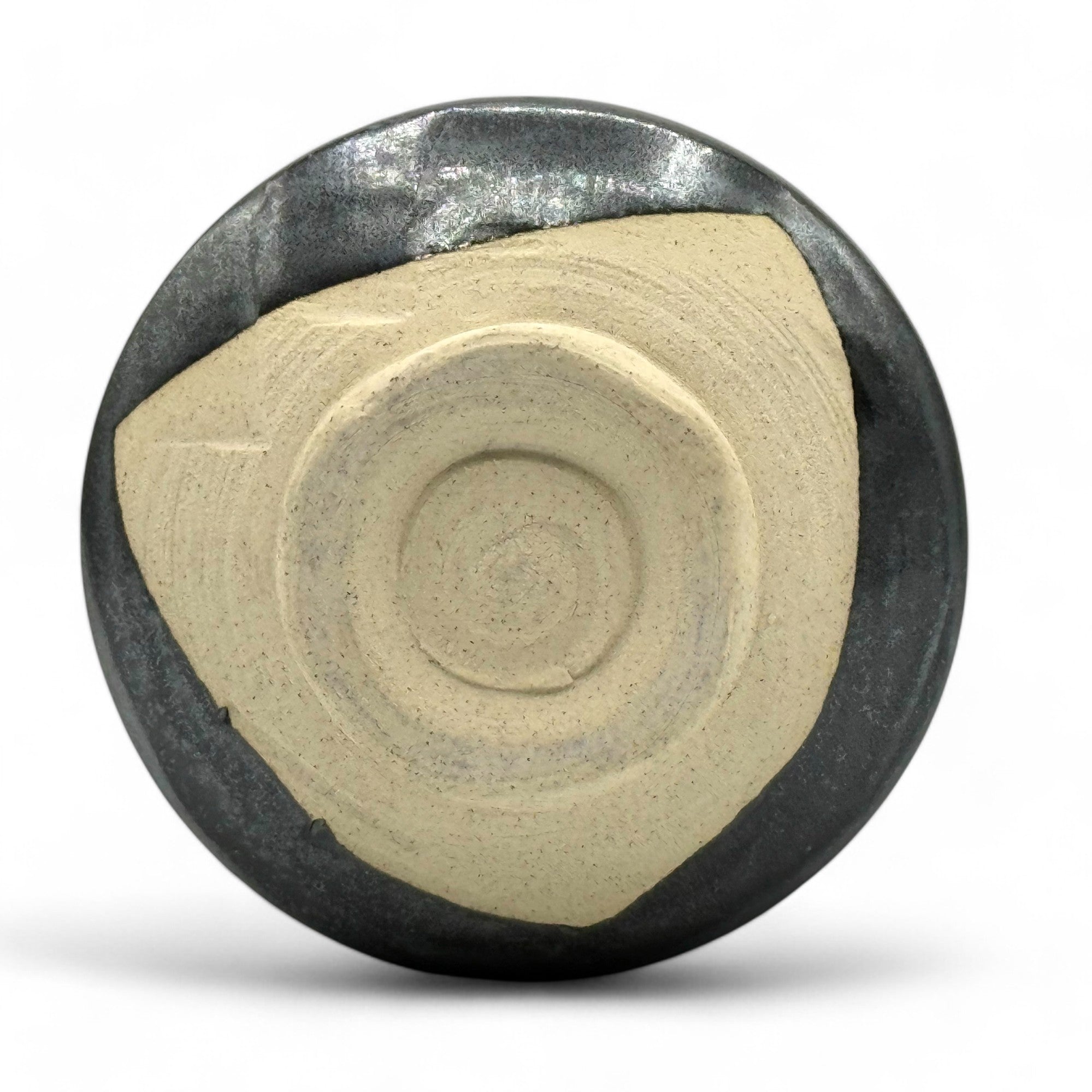 Kokuyu Urushi Black Mino-yaki Chawan - Japanese Matcha Bowl