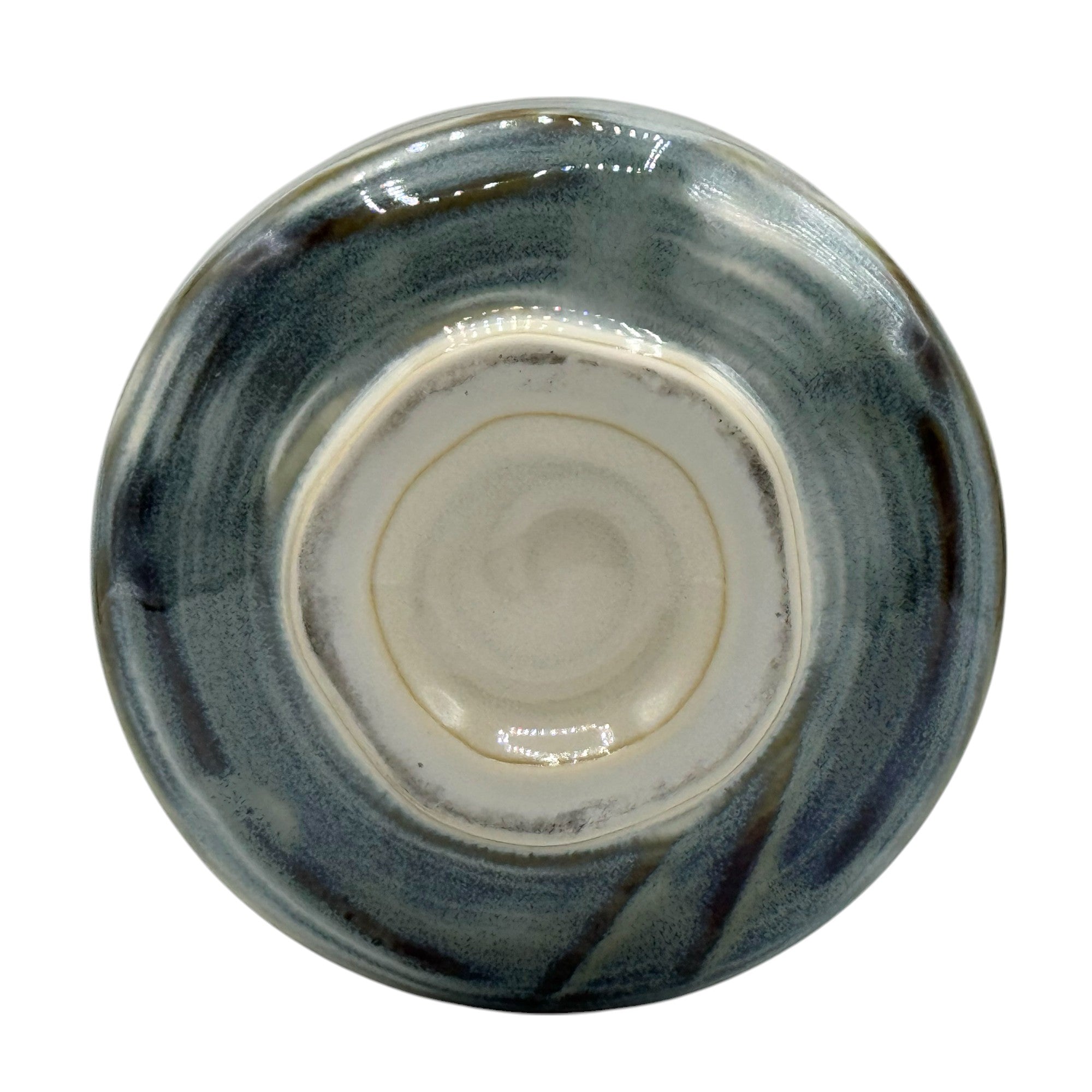 Ao Kasumi Blue Mino-yaki Chawan Set - Japanese Matcha Bowl
