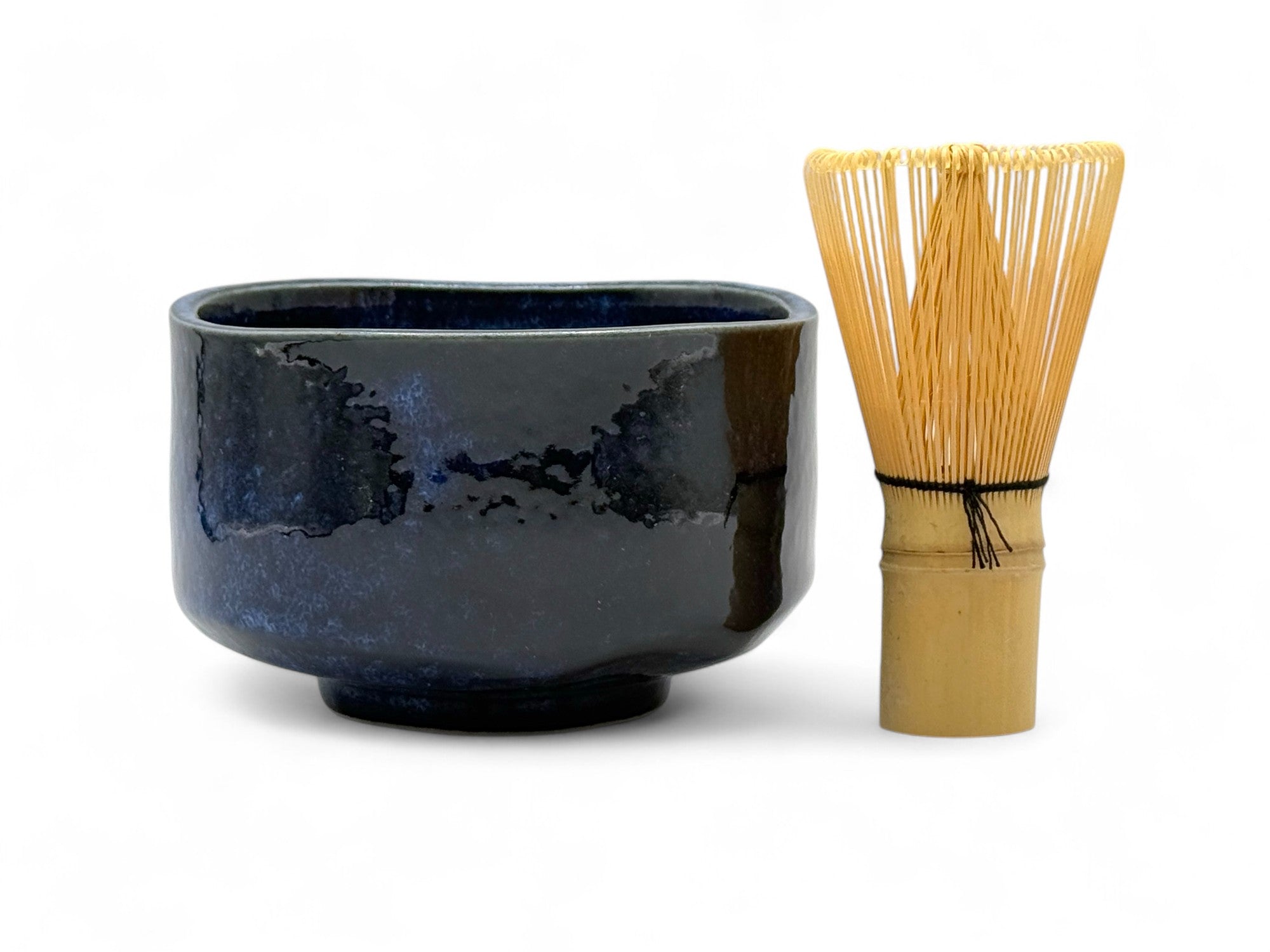 Ginga Blue Mino-yaki Chawan Set - Japanese Matcha Bowl