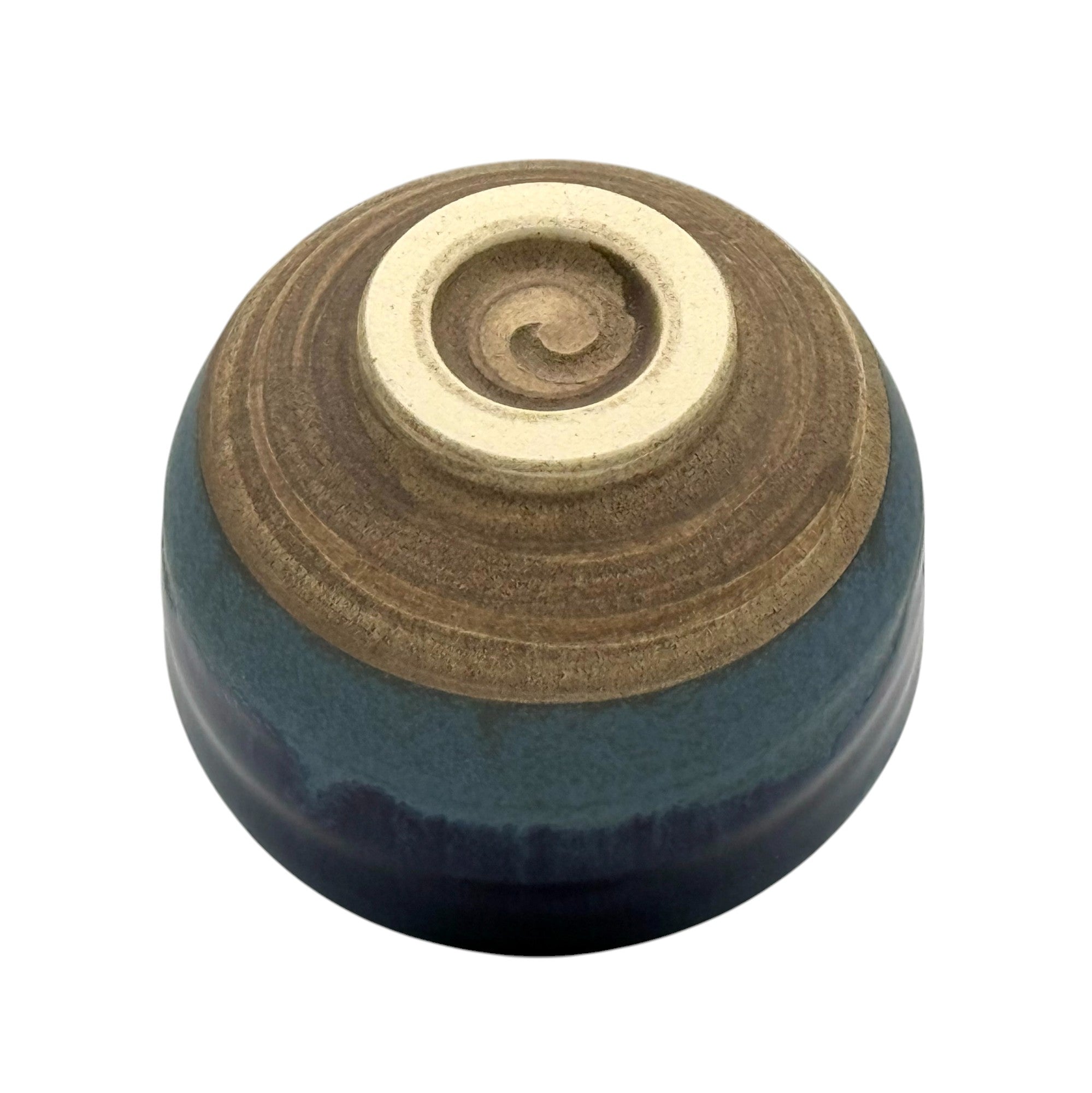 Umi Blue Mino-yaki Chawan - Japanese Mini Matcha Bowl