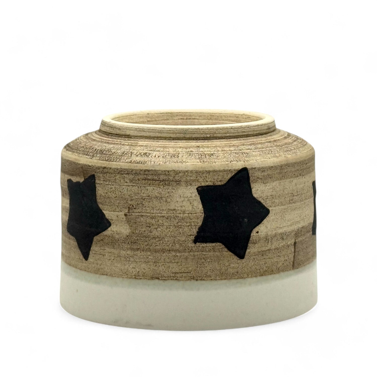 Hoshi Star White Mino-yaki Chawan - Japanese Matcha Bowl
