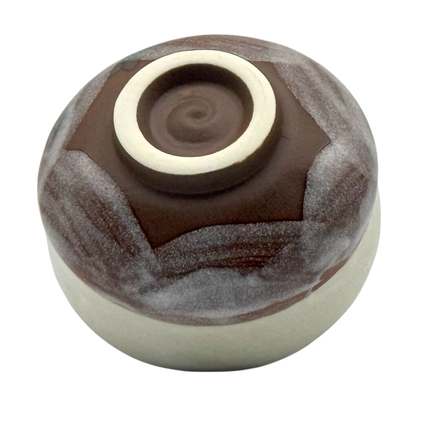 Keiko Hana Beige Mino-yaki Chawan - Japanese Mini Matcha Bowl