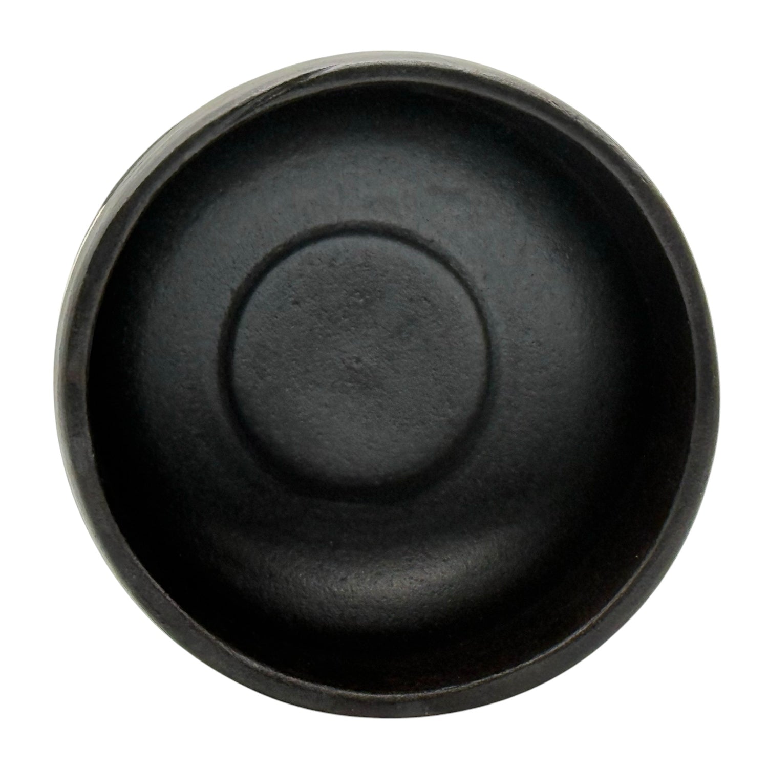 Kuroryu Rustic Black Shigaraki-yaki Chawan - Japanese Matcha Bowl