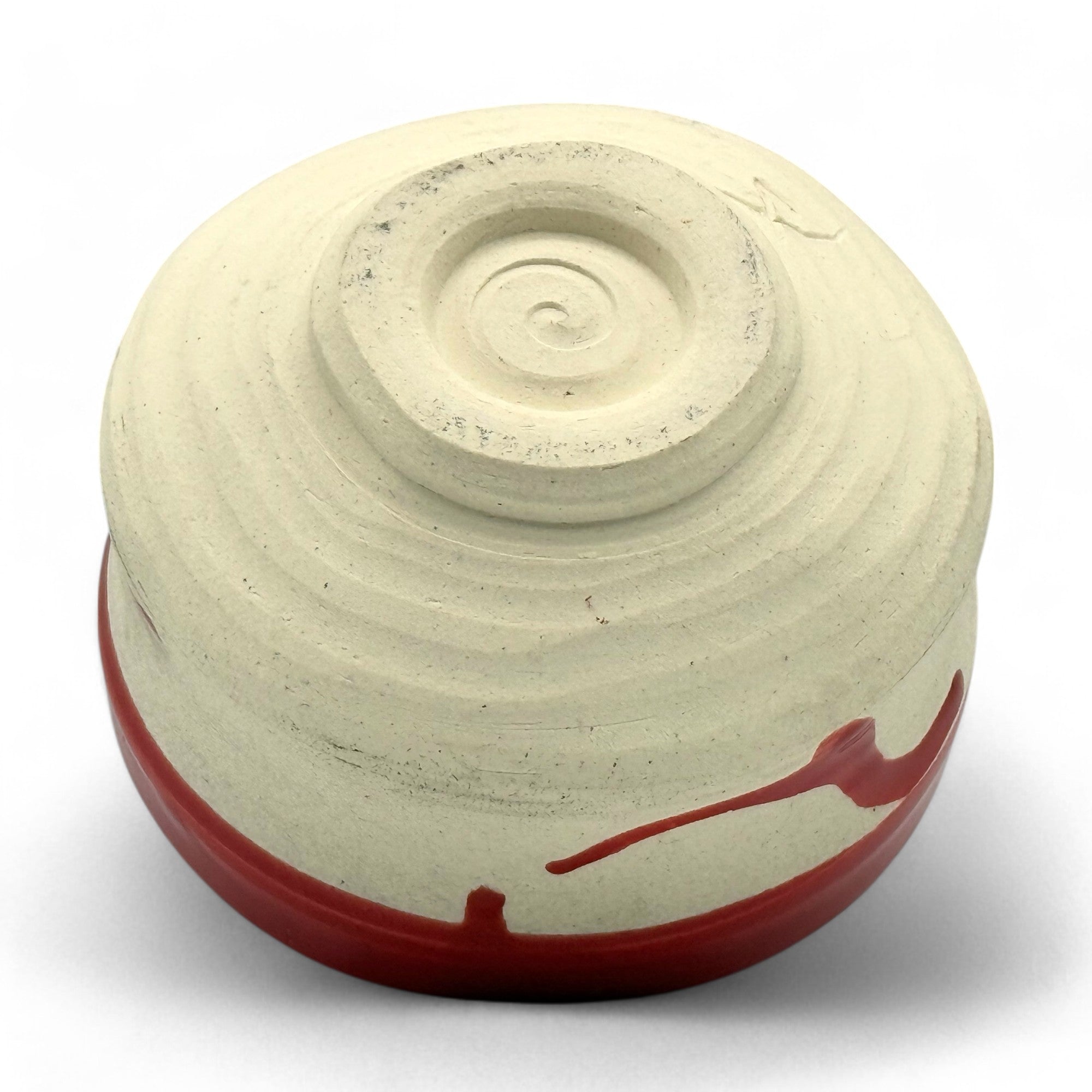Seren Aka Rustic Red Shigaraki-yaki Chawan - Japanese Matcha Bowl