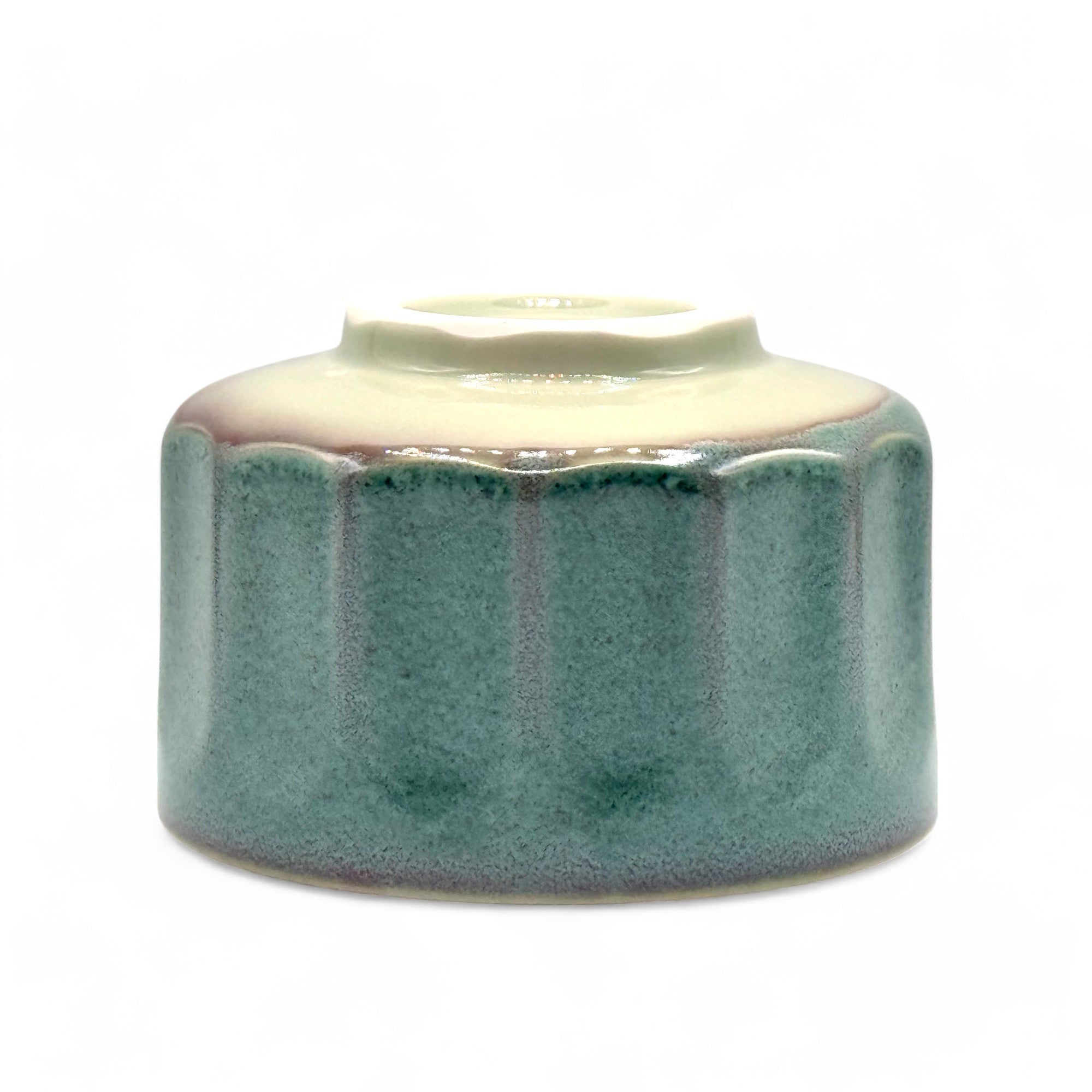 Tetra Hisuimaru Green Mino-yaki Chawan - Japanese Matcha Bowl