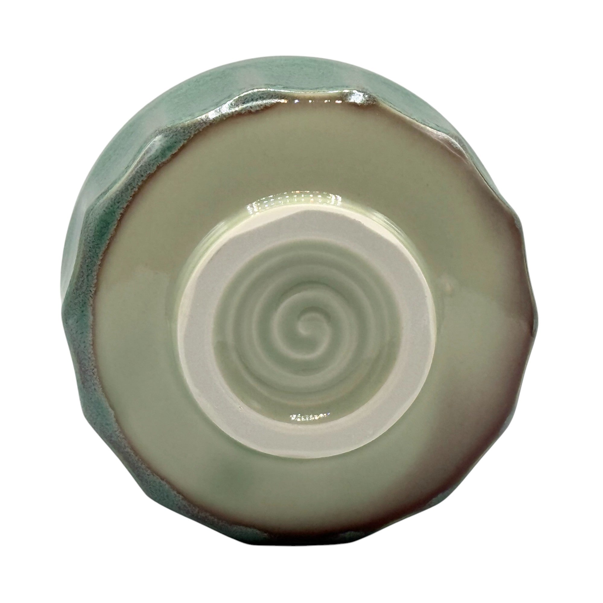 Tetra Hisuimaru Green Mino-yaki Chawan - Japanese Matcha Bowl