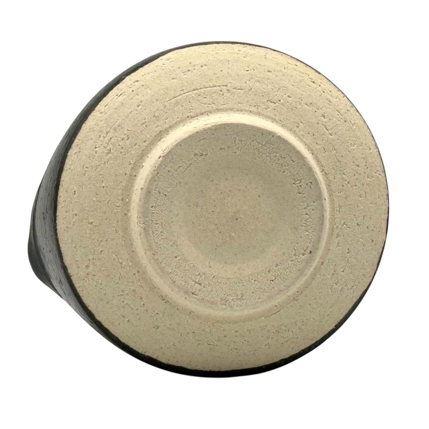 Kuro Black Kataguchi Mino-yaki Chawan - Japanese Matcha Bowl