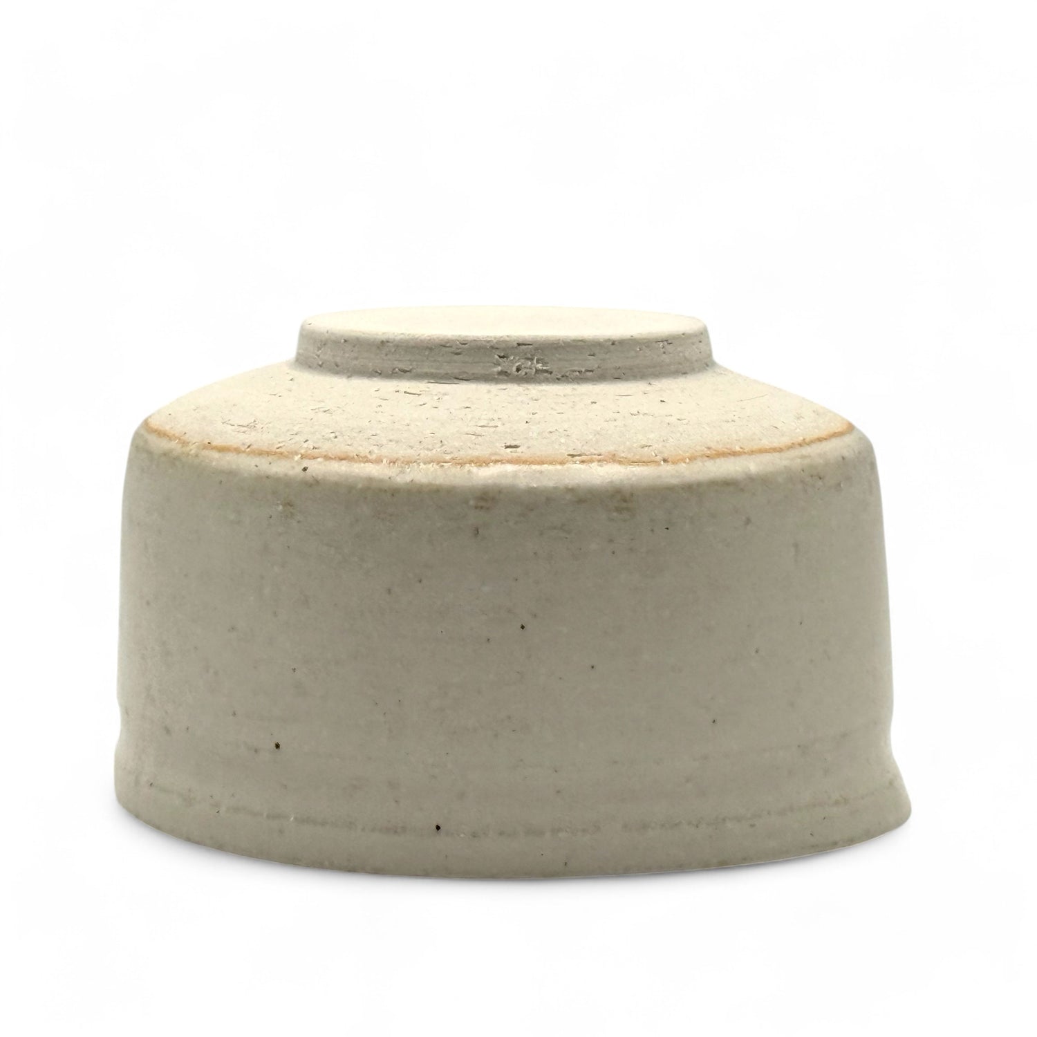 Shiro White Kataguchi Mino-yaki Chawan - Japanese Matcha Bowl