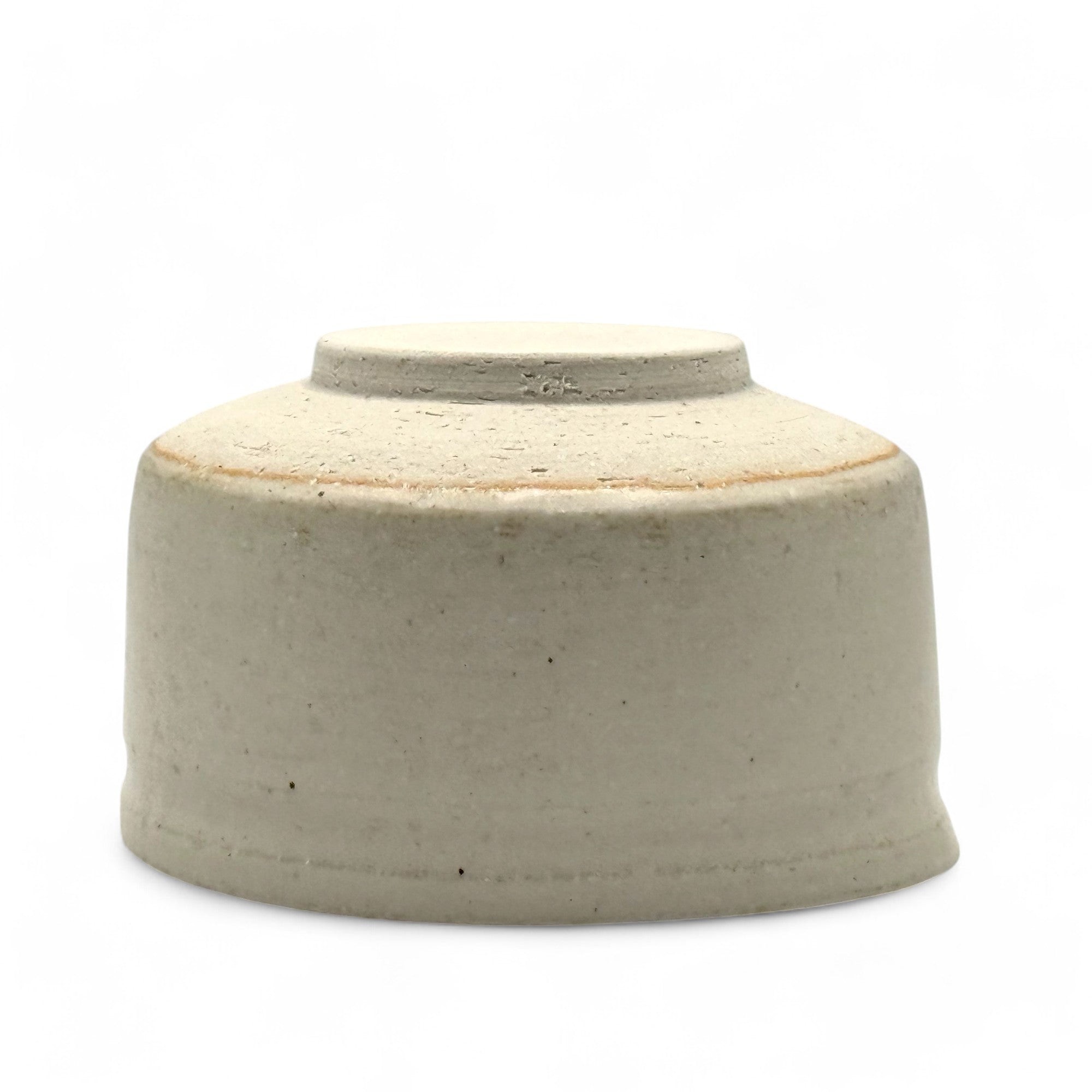 Shiro White Kataguchi Mino-yaki Chawan - Japanese Matcha Bowl