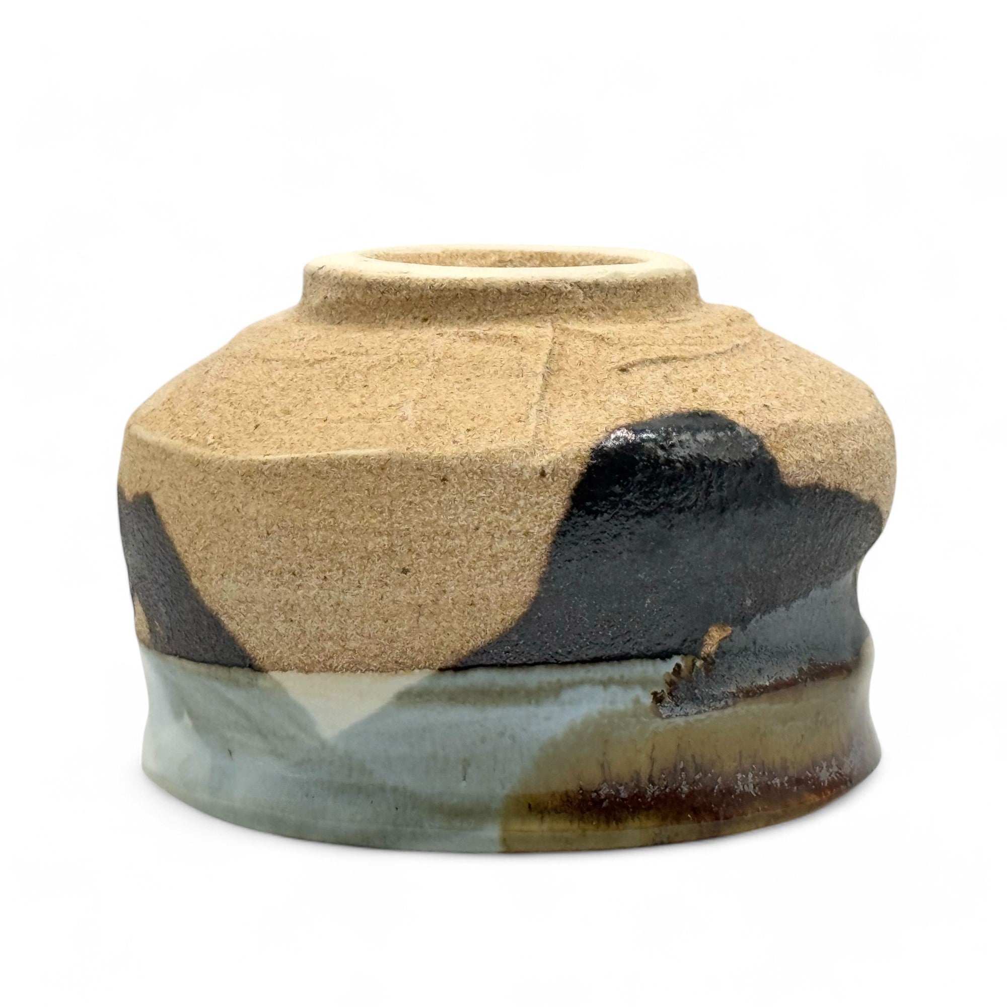 Iga Unofu Sand Mino-yaki Chawan - Japanese Matcha Bowl