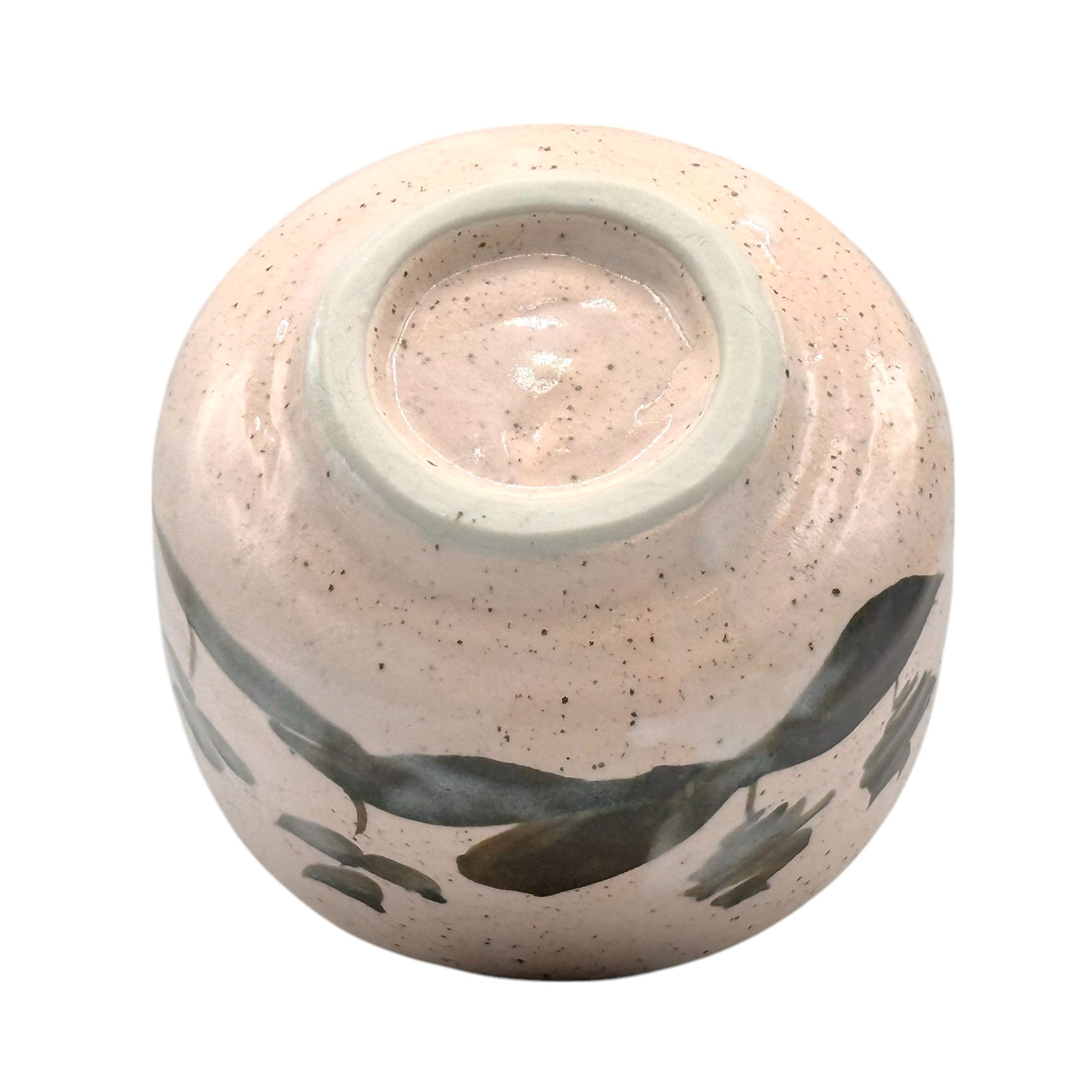 Momoyama Sansui Pink Mino-yaki Chawan - Japanese Matcha Bowl