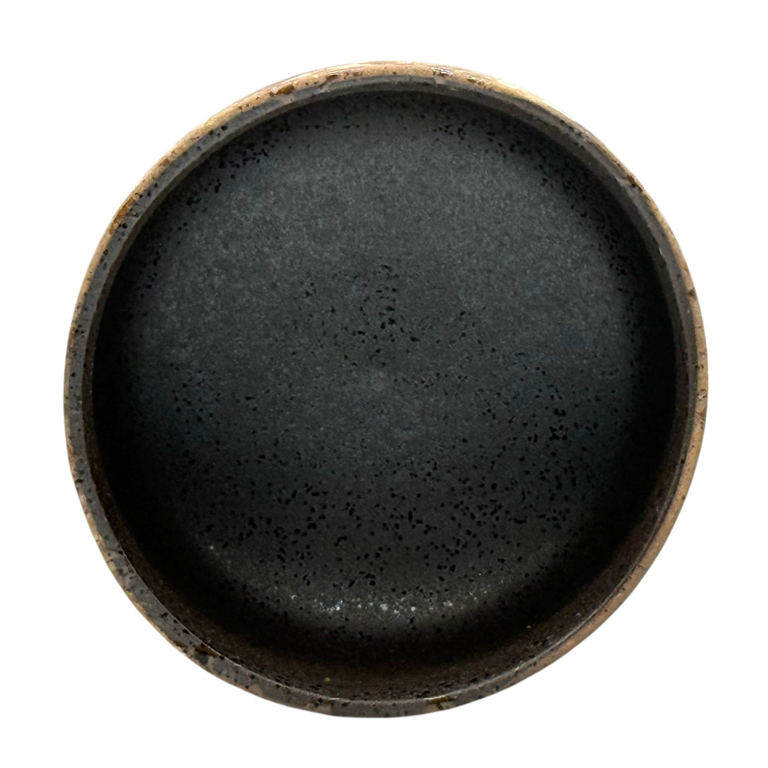 Kairagi Oribe Brown Mino-yaki Chawan - Japanese Matcha Bowl