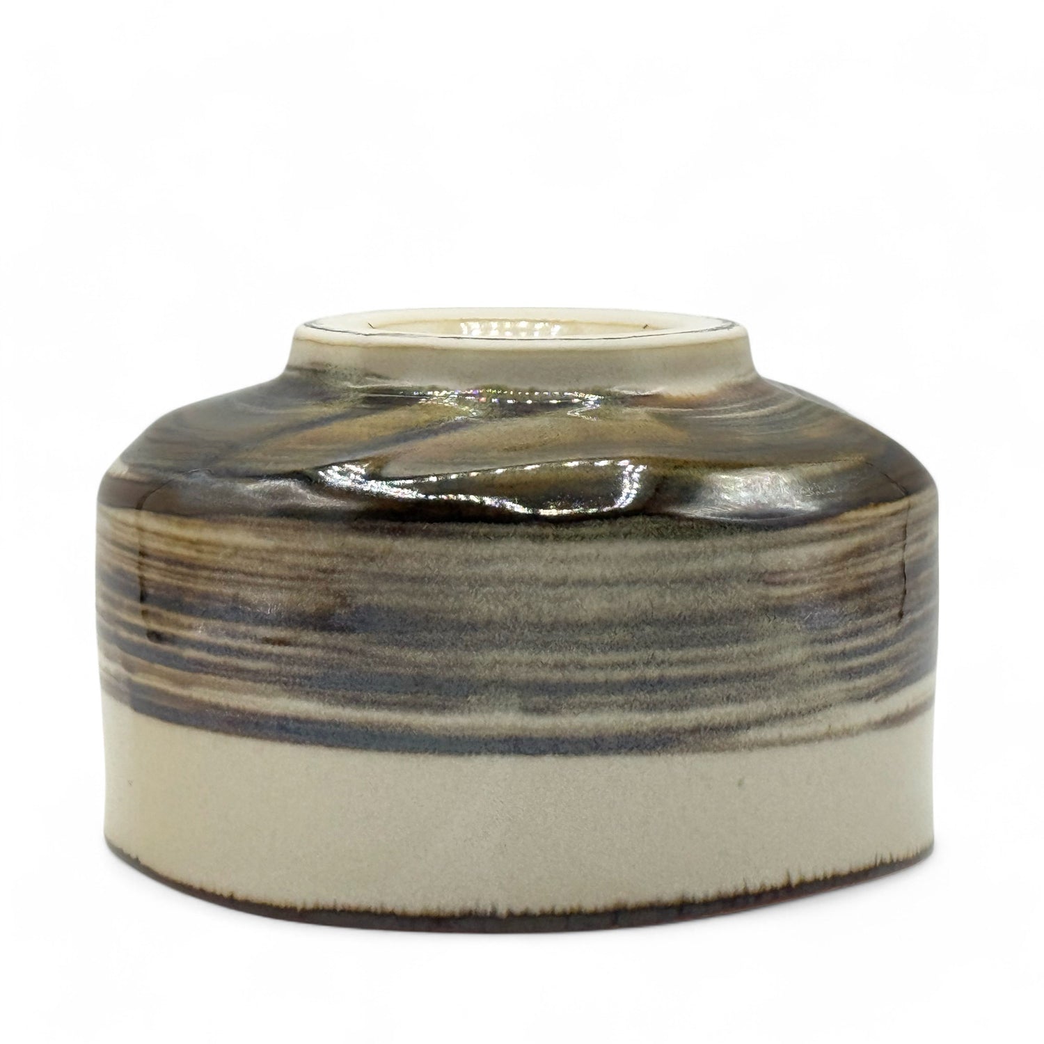 Ichiyama Brown Mino-yaki Chawan - Japanese Matcha Bowl