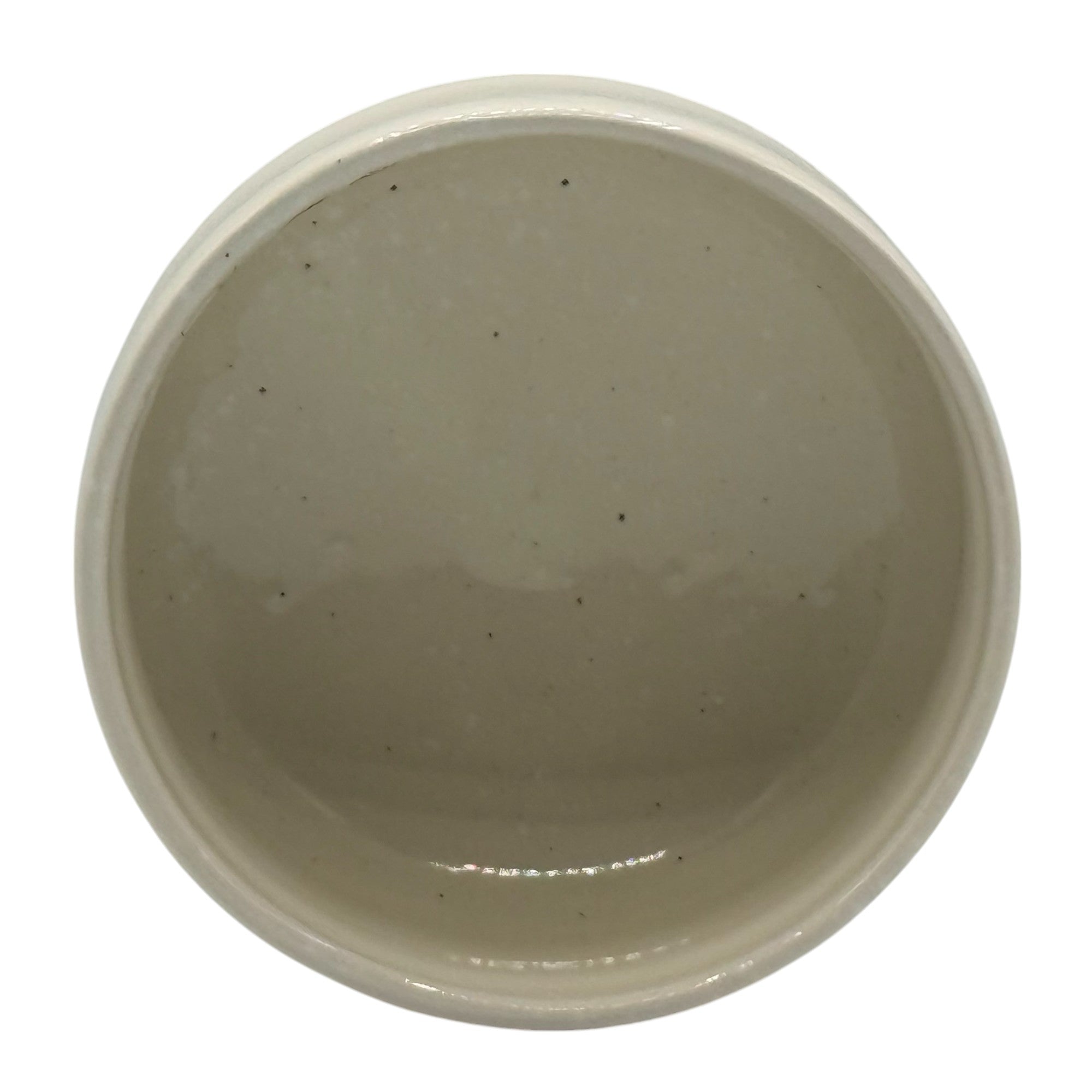 Ume Hana White Mini Mino-yaki Chawan - Japanese Mini Matcha Bowl