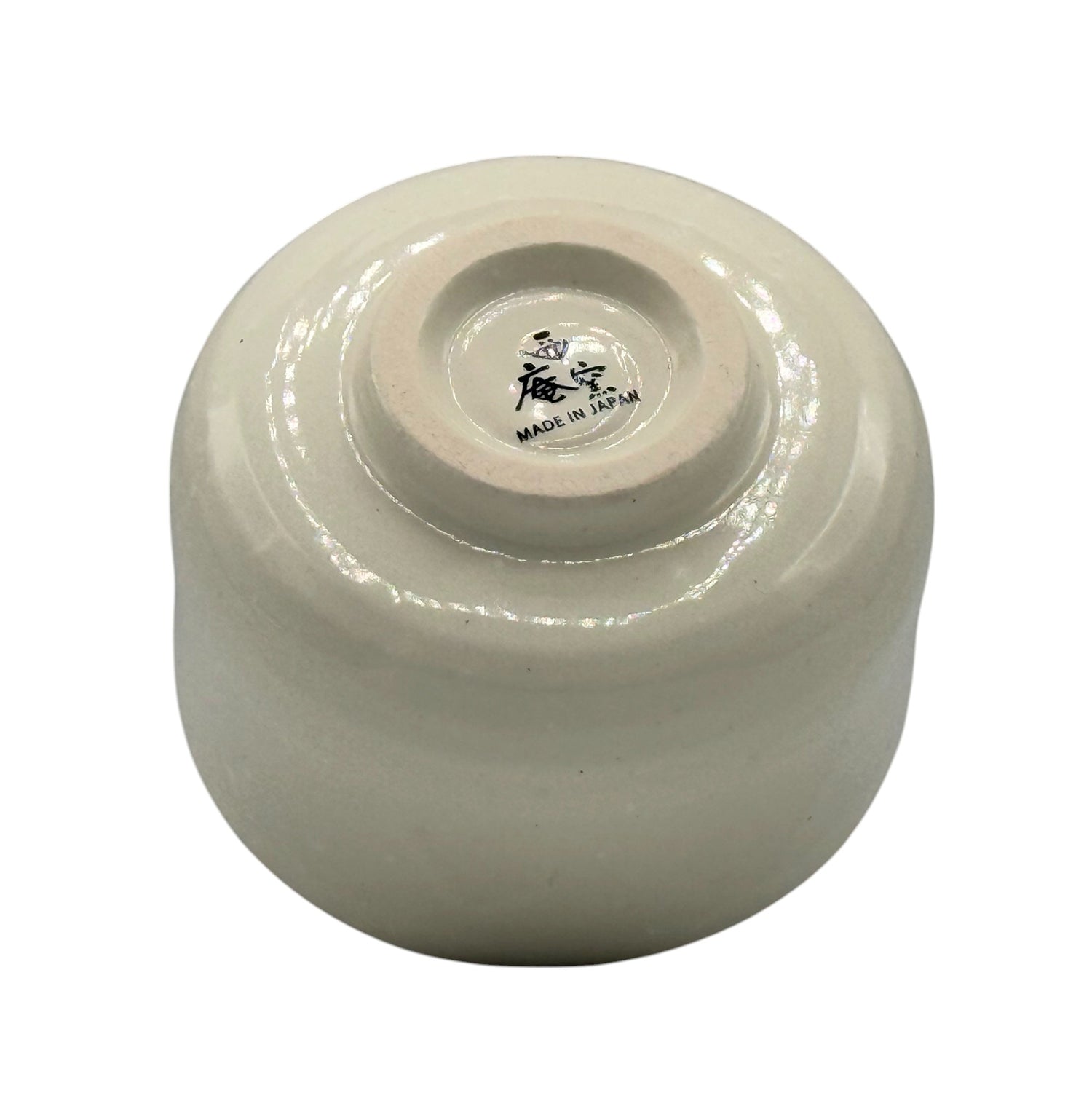 Ume Hana White Mini Mino-yaki Chawan - Japanese Mini Matcha Bowl