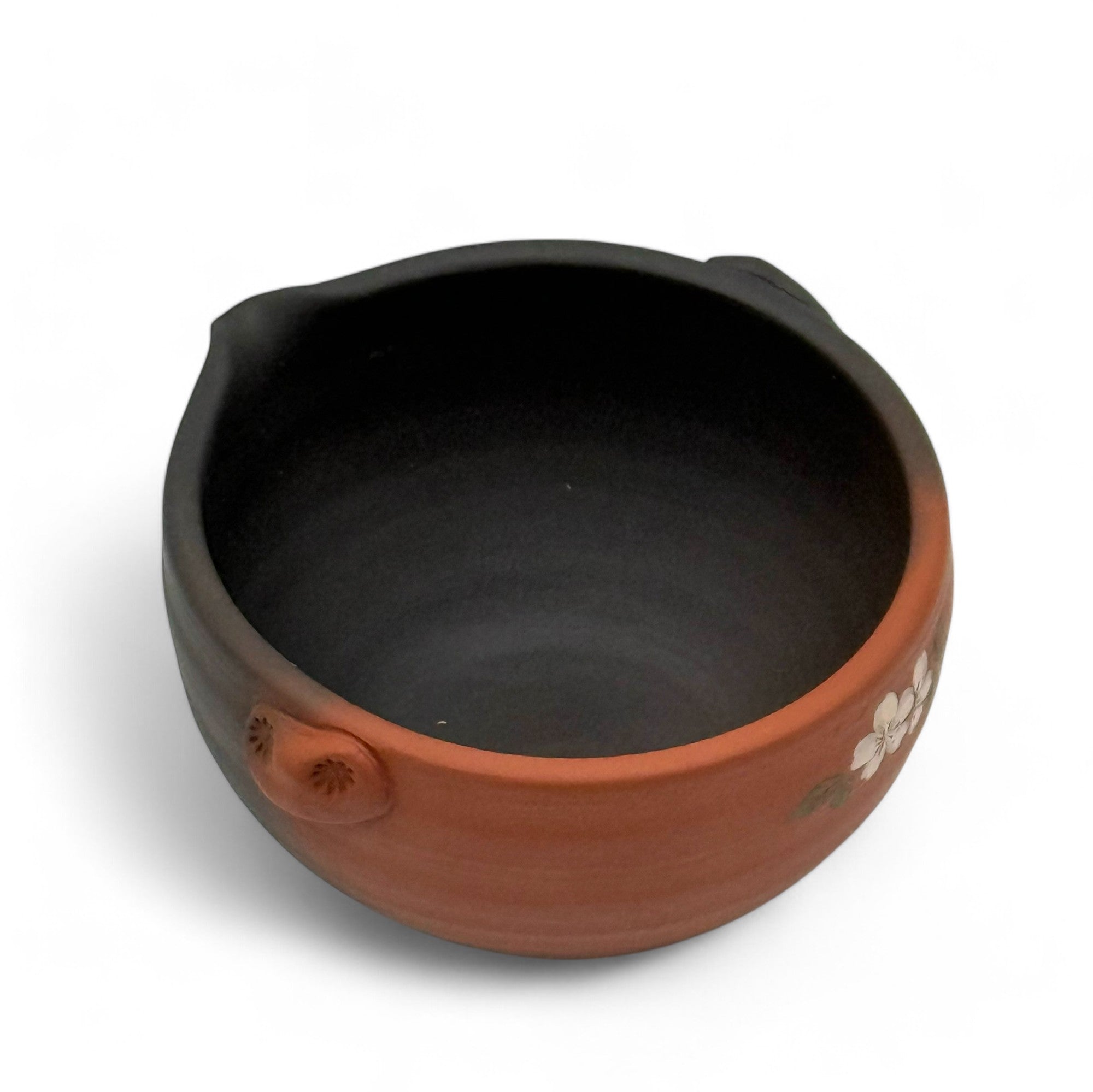 Gyokuko Black Tokoname-yaki Spouted Chawan - Japanese Mini Matcha Bowl
