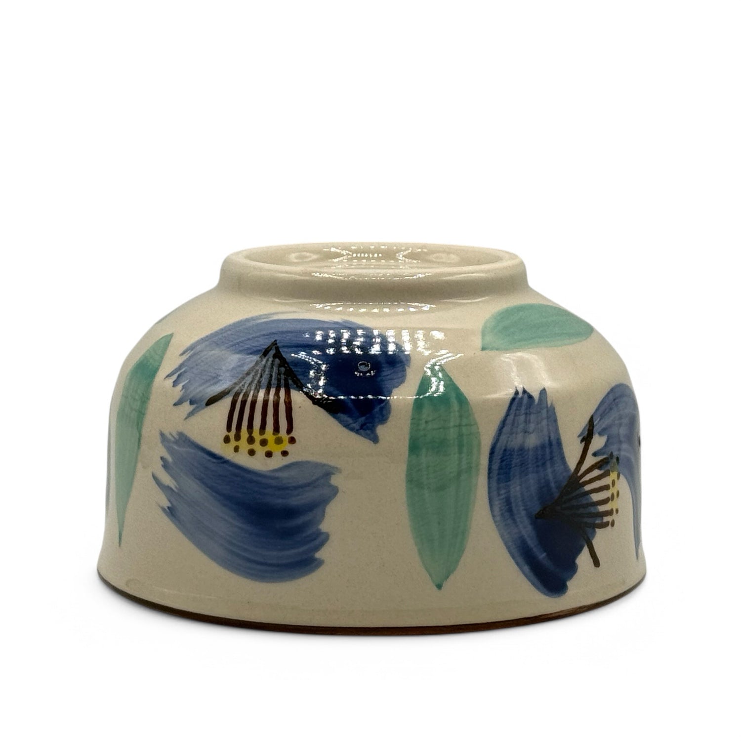 Aoi Mizu no Hana Beige Seto-yaki Chawan - Japanese Matcha Bowl