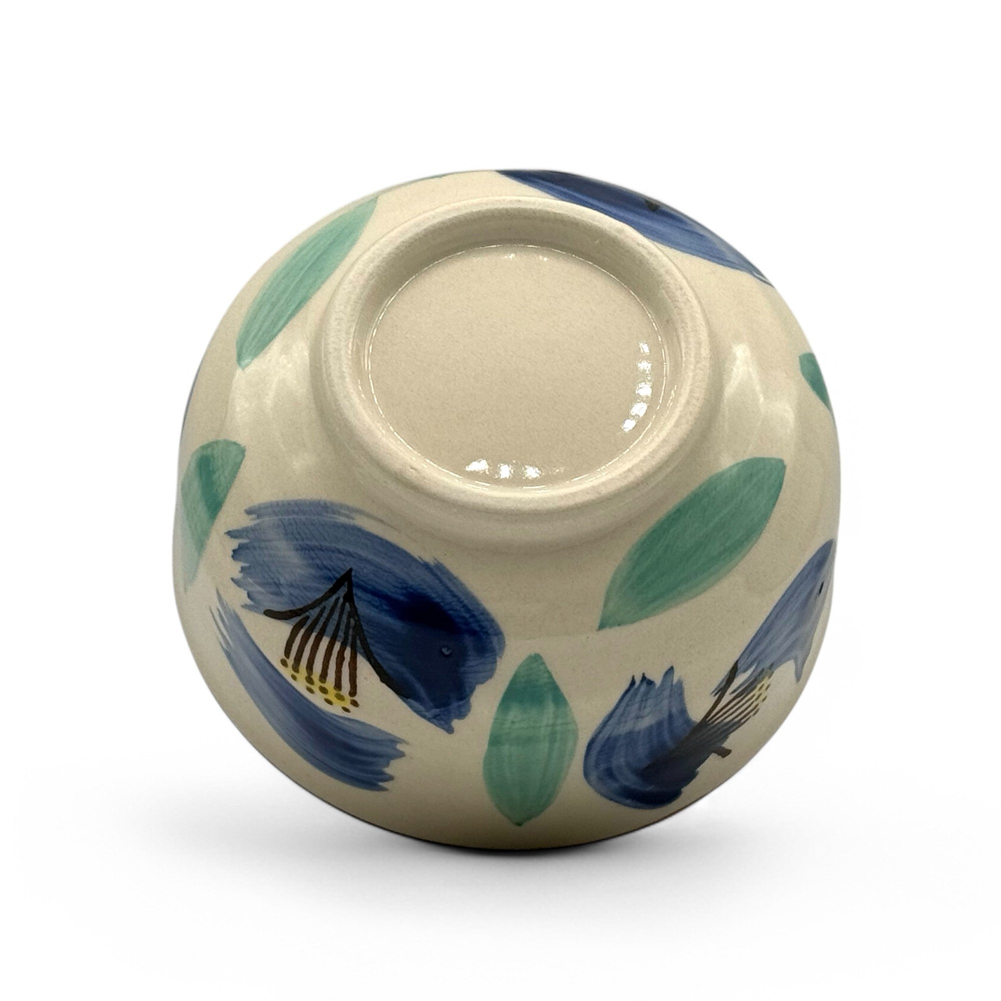 Aoi Mizu no Hana Beige Seto-yaki Chawan - Japanese Matcha Bowl
