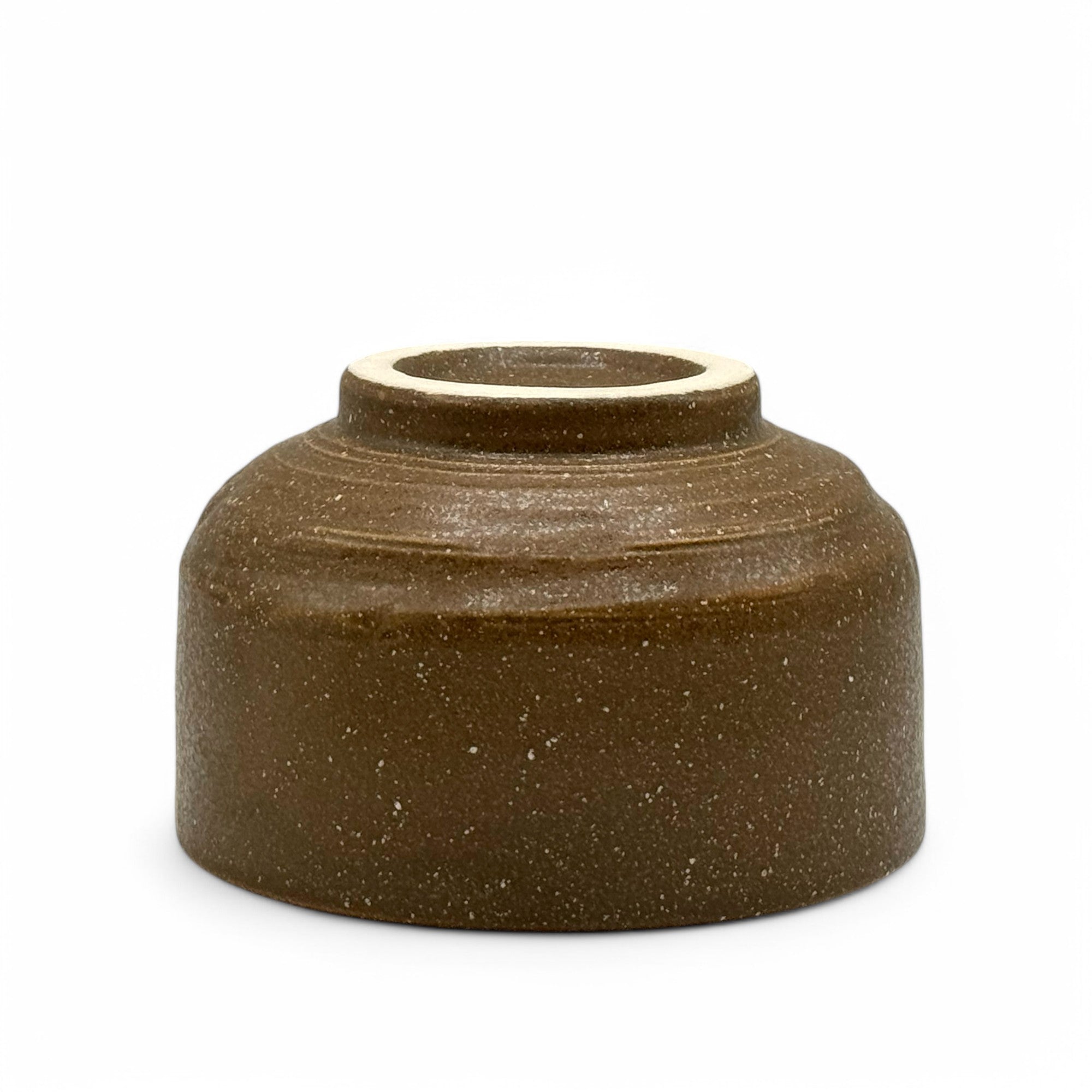 Kamishiro Brown Mino-yaki Chawan - Japanese Matcha Bowl