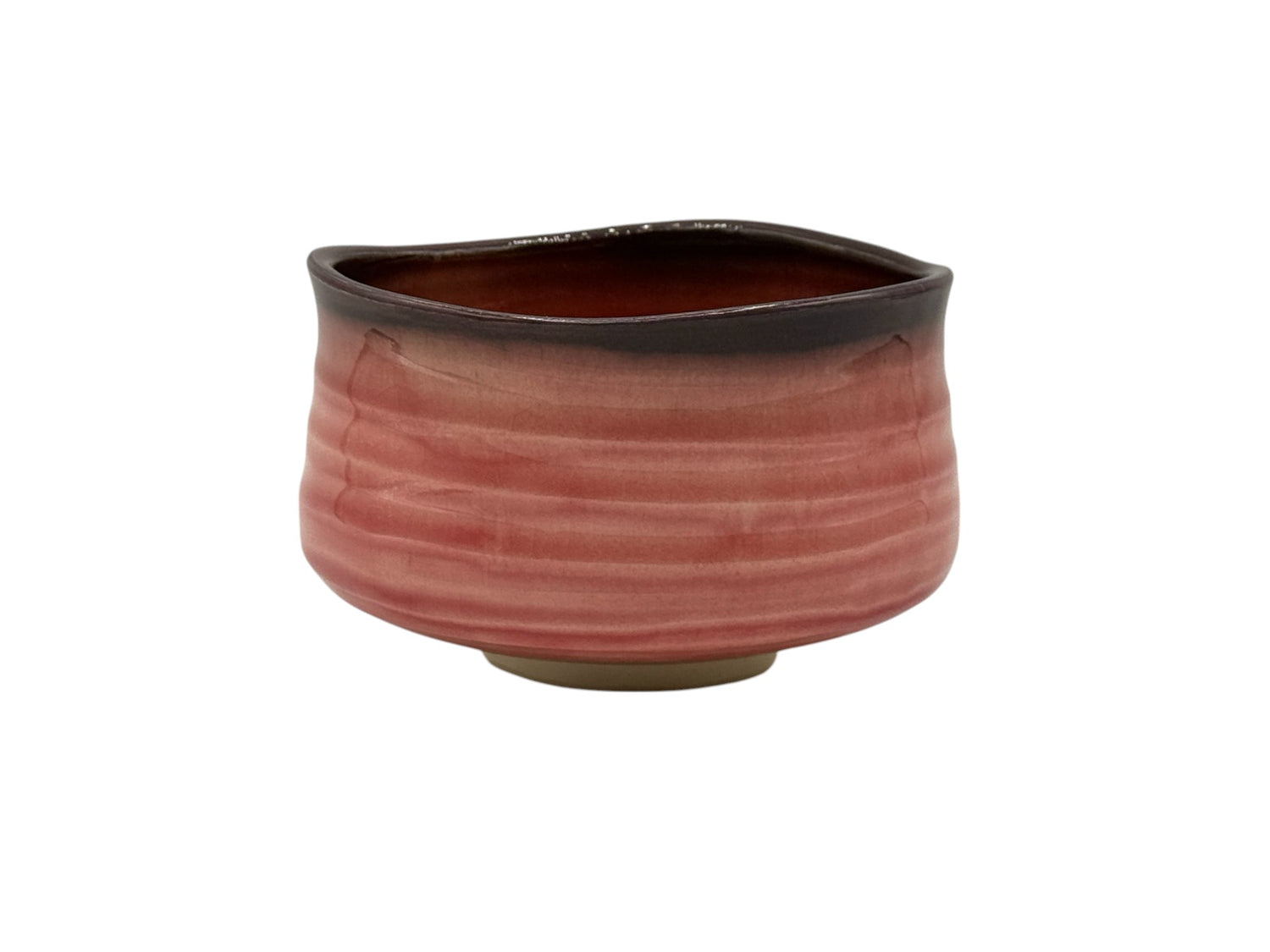 Kurimuzon Pink Mino-yaki Chawan - Japanese Matcha Bowl