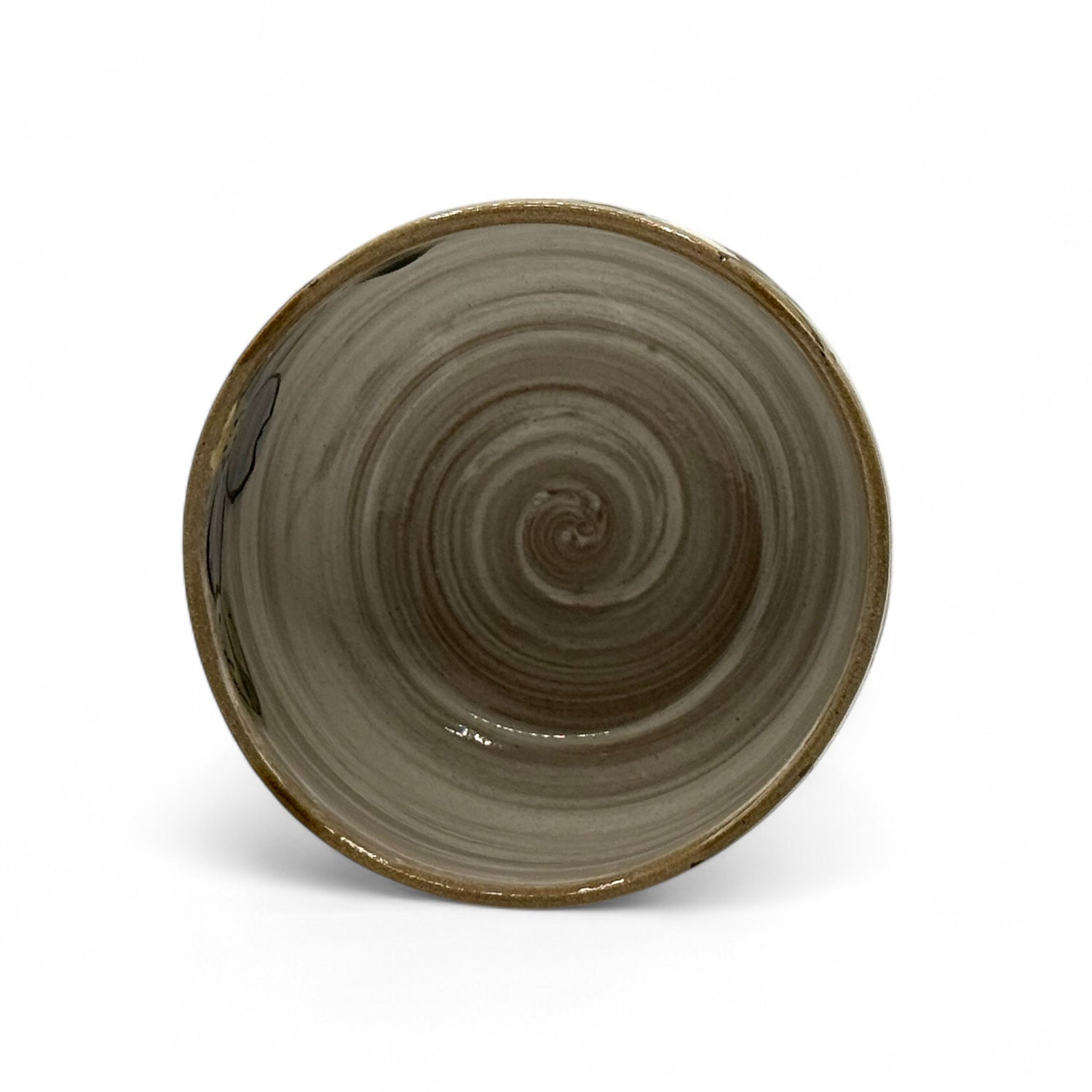 Cherry Blue Blossom Garden Mino-yaki Chawan - Japanese Matcha Bowl