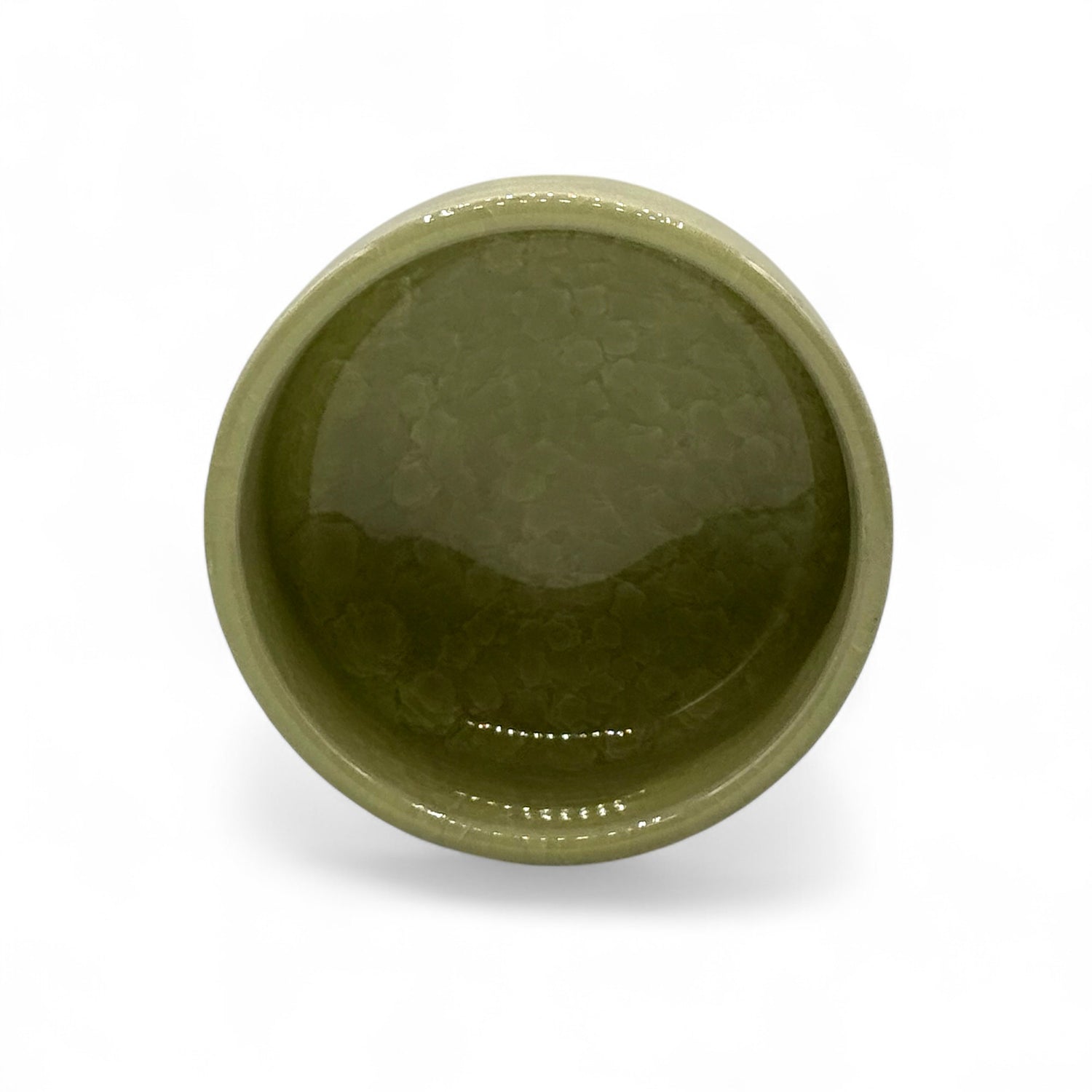 Kanyu Green Celadon Glaze Mino-yaki Chawan - Japanese Matcha Bowl