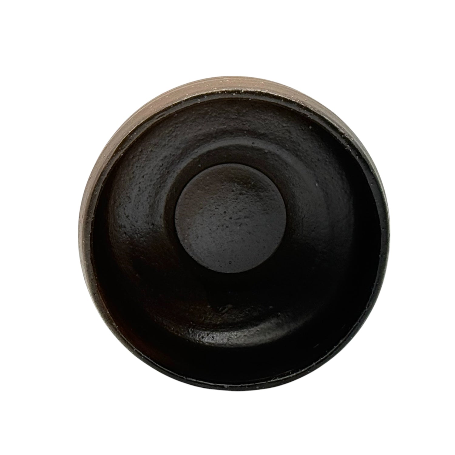Kuro Fuki Bizen Brown Mino-yaki Chawan - Japanese Matcha Bowl