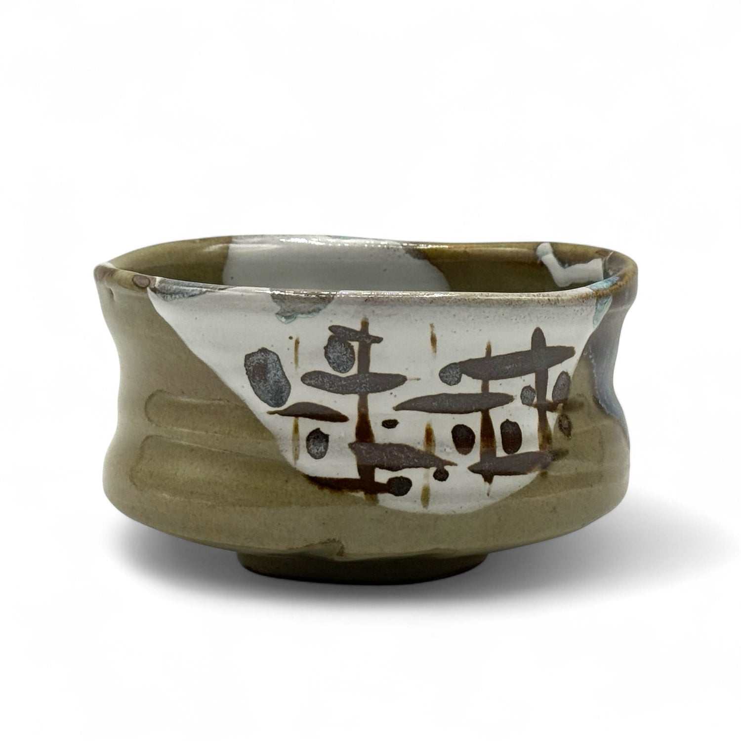 Tanaka Green Mino-yaki Chawan - Japanese Matcha Bowl