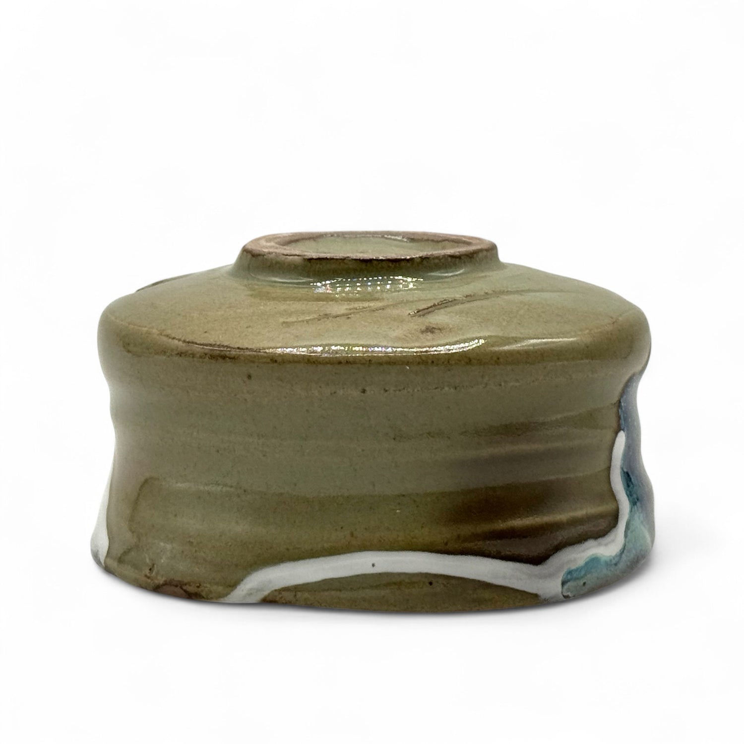 Tanaka Green Mino-yaki Chawan - Japanese Matcha Bowl