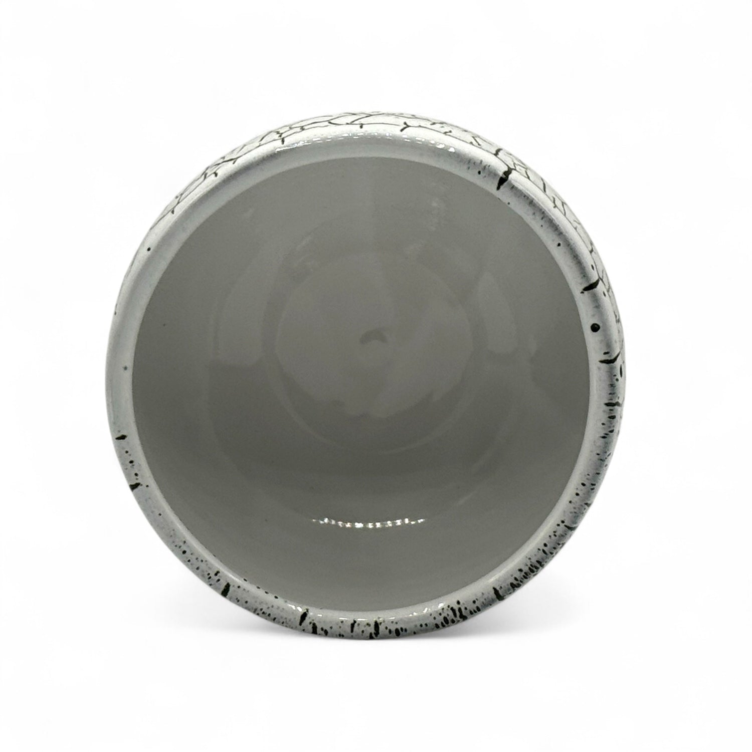 Tenmoku Shirasagashi White Mino-yaki Chawan - Japanese Matcha Bowl