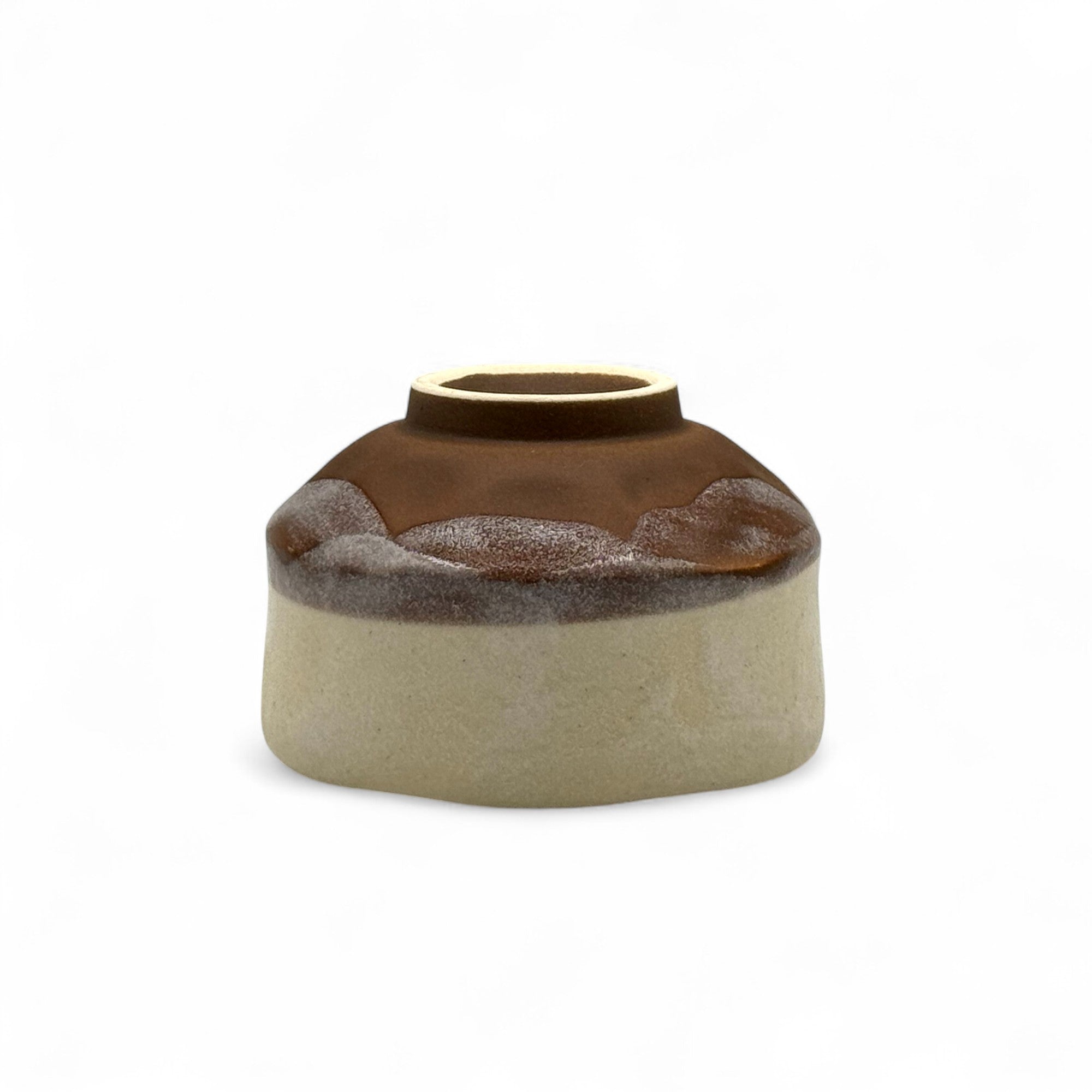 Panda Beige Mino-yaki Chawan - Japanese Mini Matcha Bowl